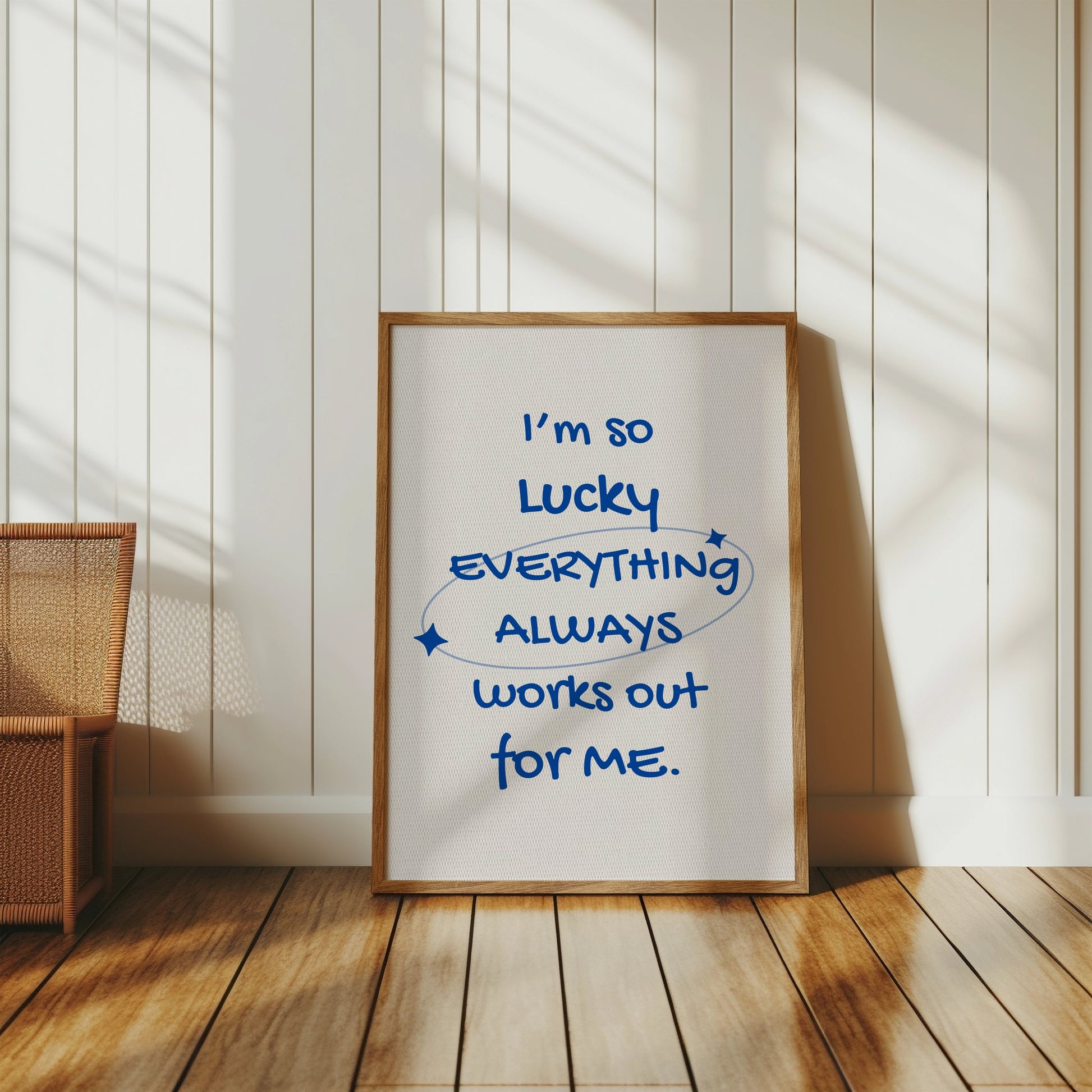 Premium Poster of I'm So Lucky Everything Always Works Out For Me Posters