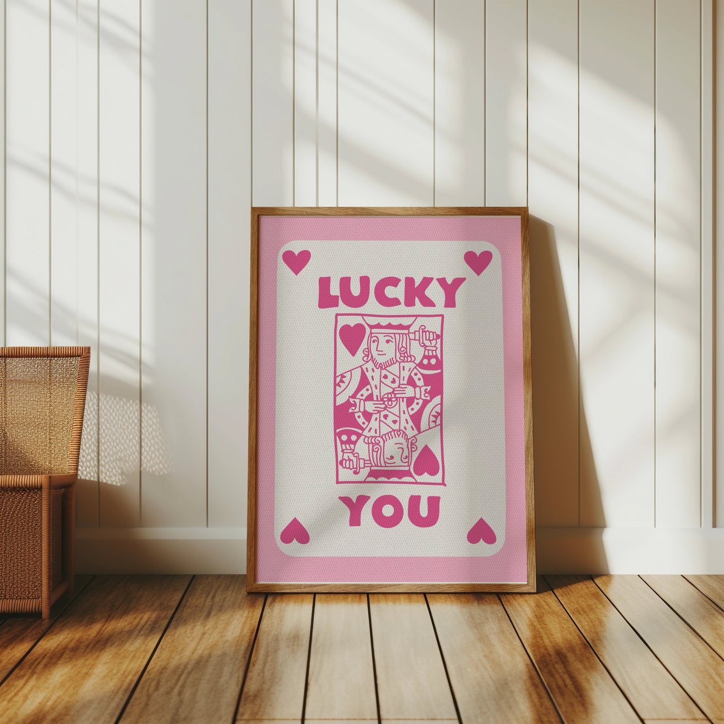 Premium Poster of Lucky You Playing Card Design Posters