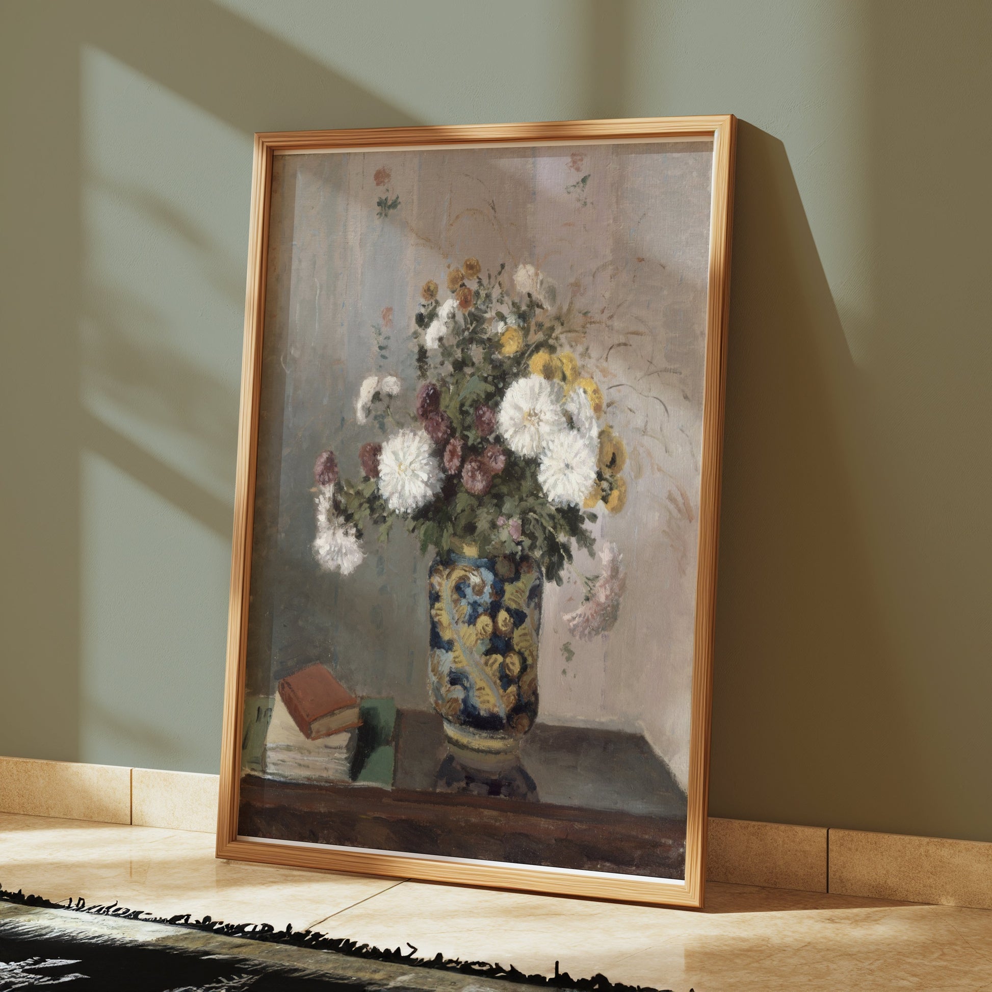 Premium Poster of Beautiful Floral Arrangement in Vase Art Print Posters
