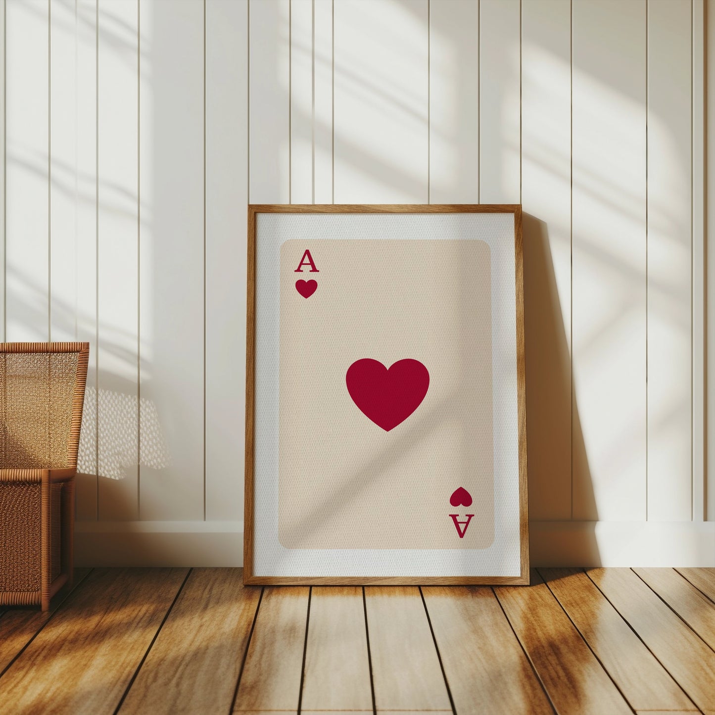 Premium Poster of Ace of Hearts Playing Card Design Posters