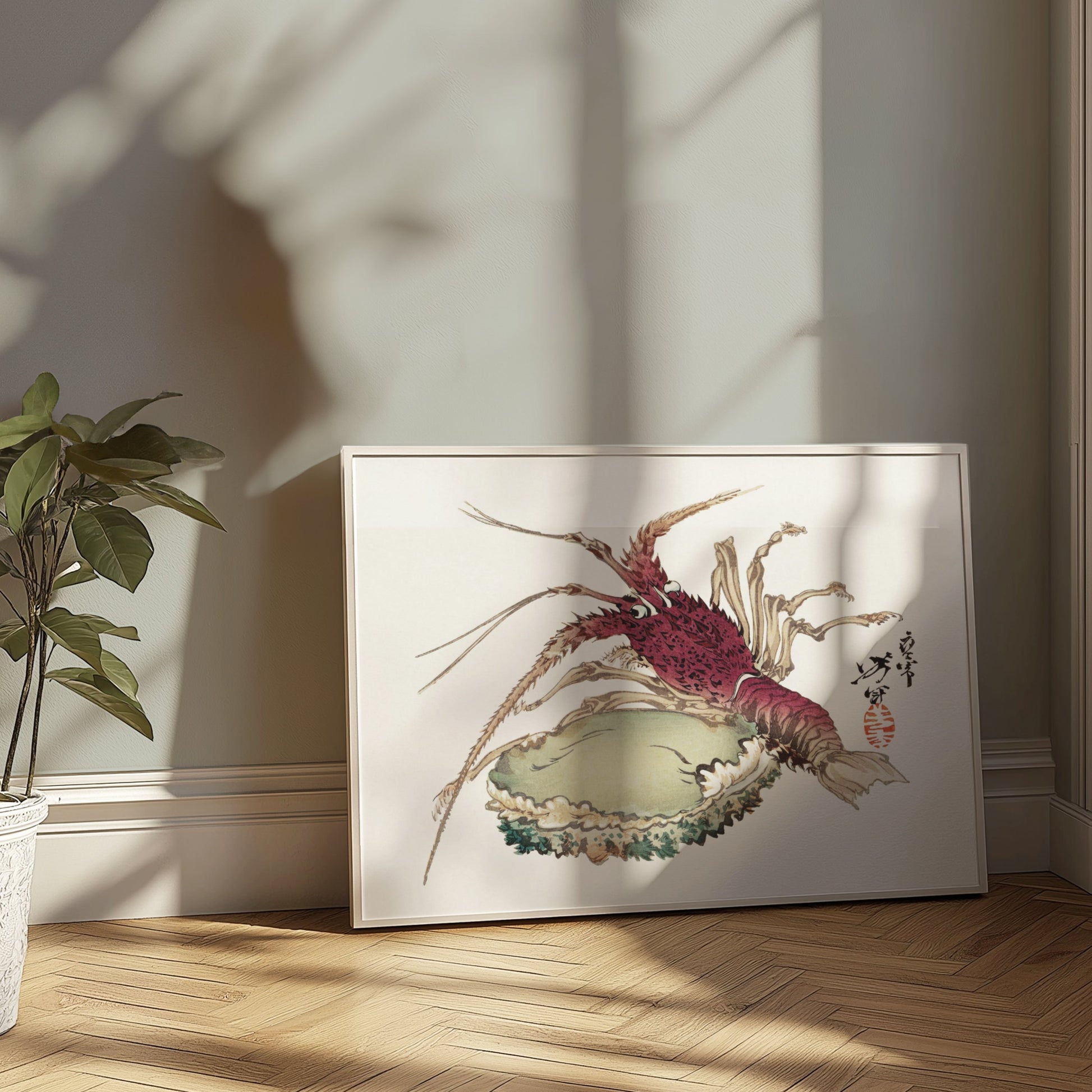Premium Poster of Intricate Detailed Japanese Crab Art Print Posters