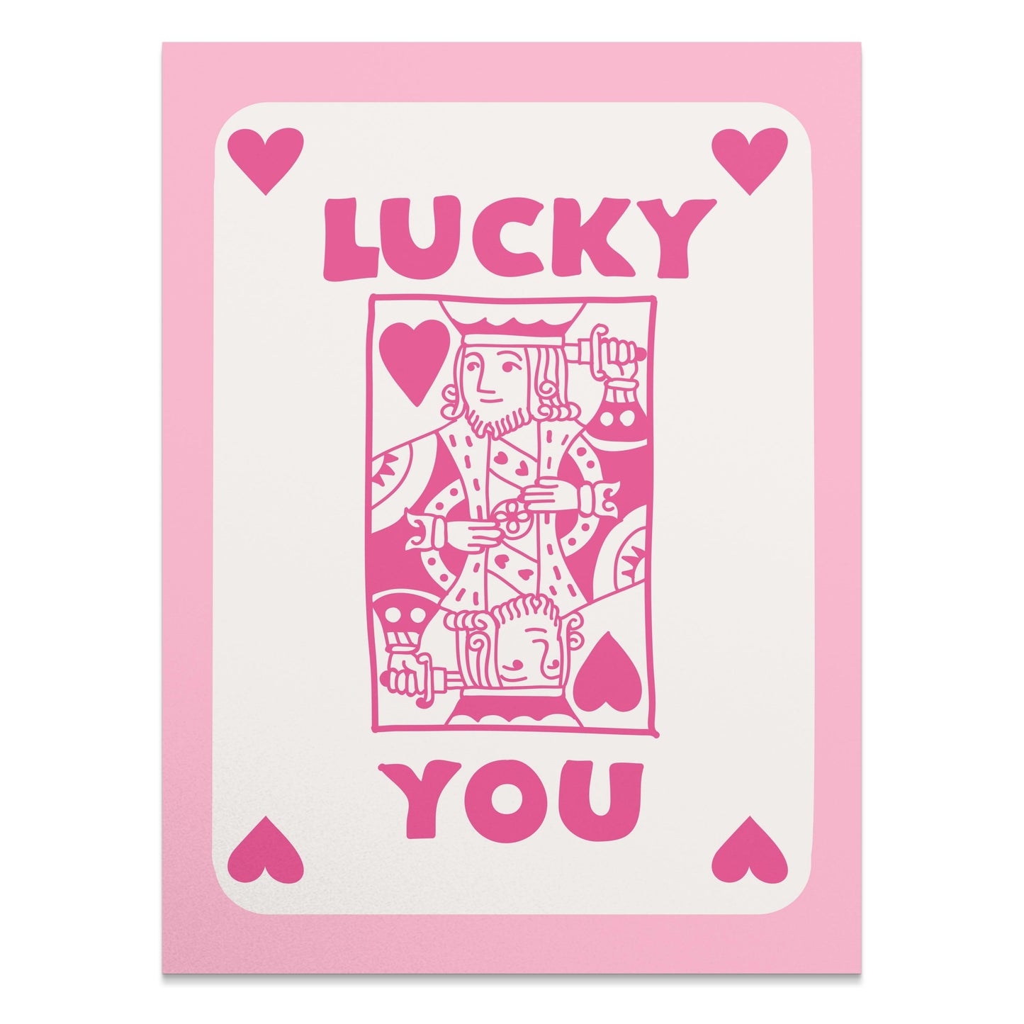 Premium Poster of Lucky You Playing Card Design Posters