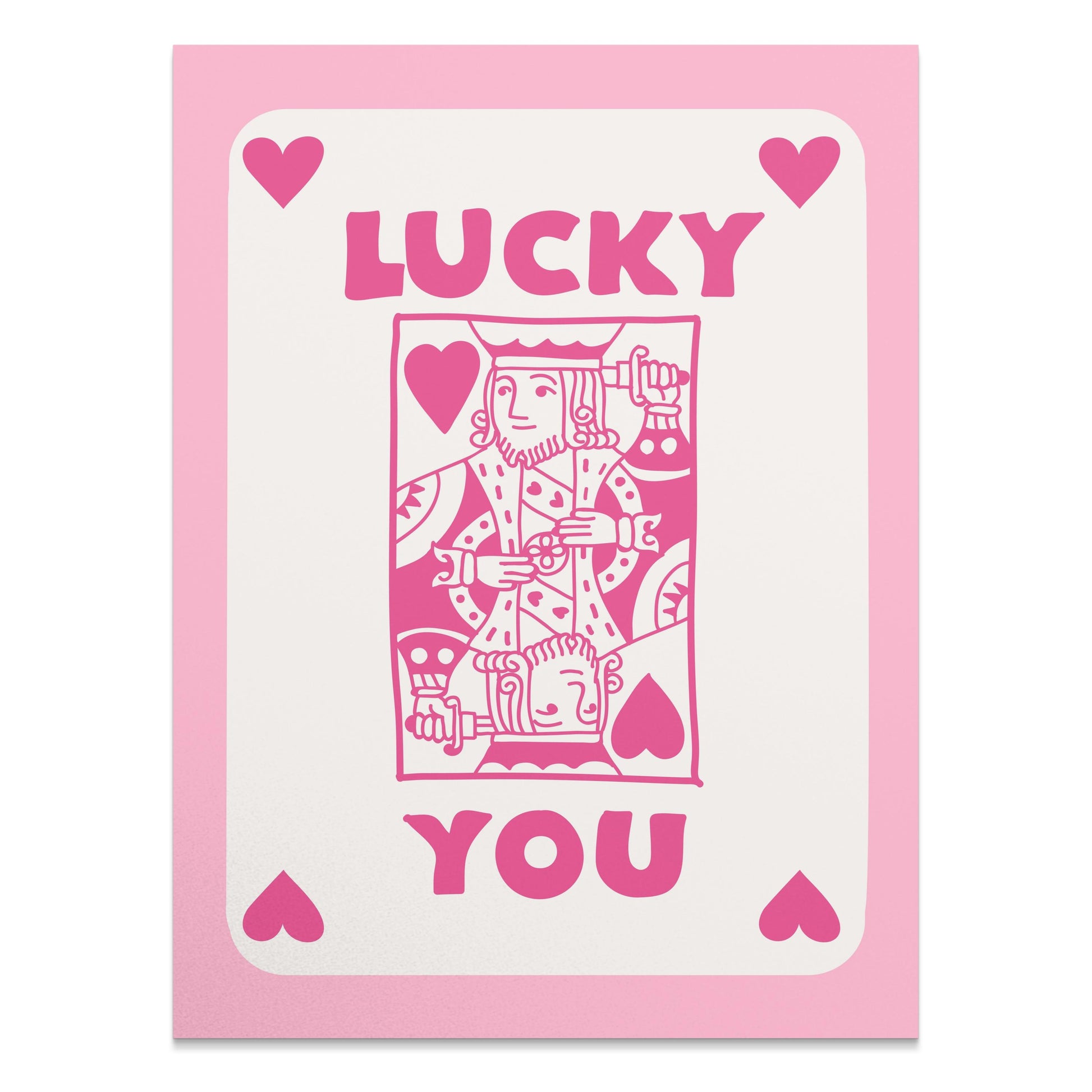 Premium Poster of Lucky You Playing Card Design Posters