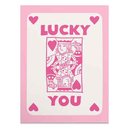 Premium Poster of Lucky You Playing Card Design Posters