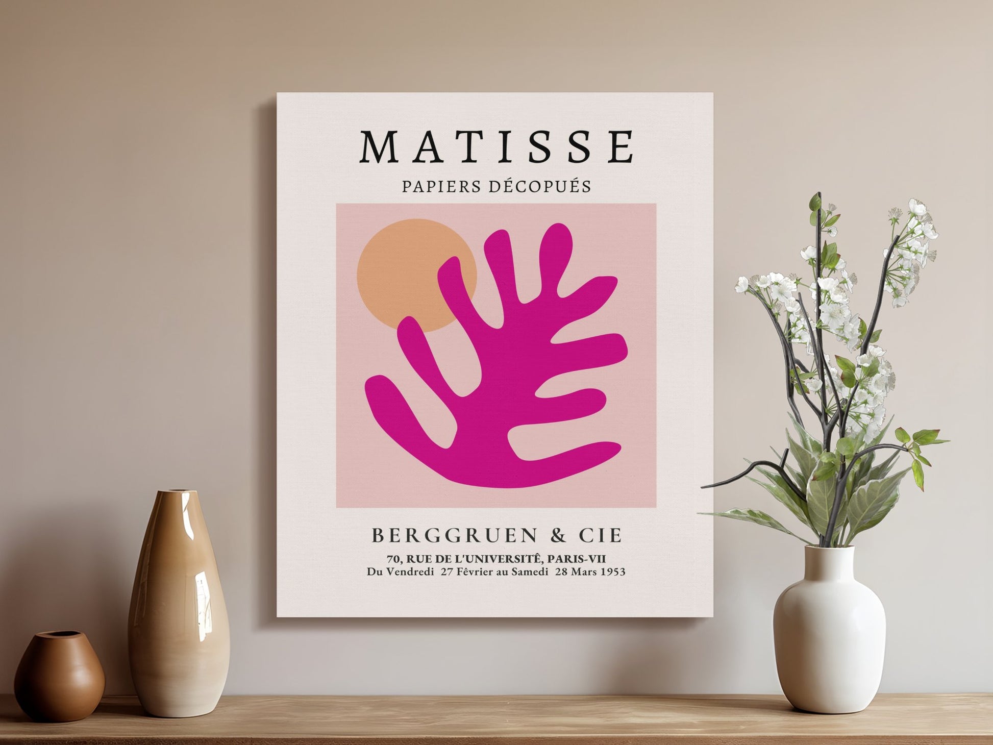 Premium Poster of Henri Matisse Wall Art Papiers Découpés Canvas Wraps
