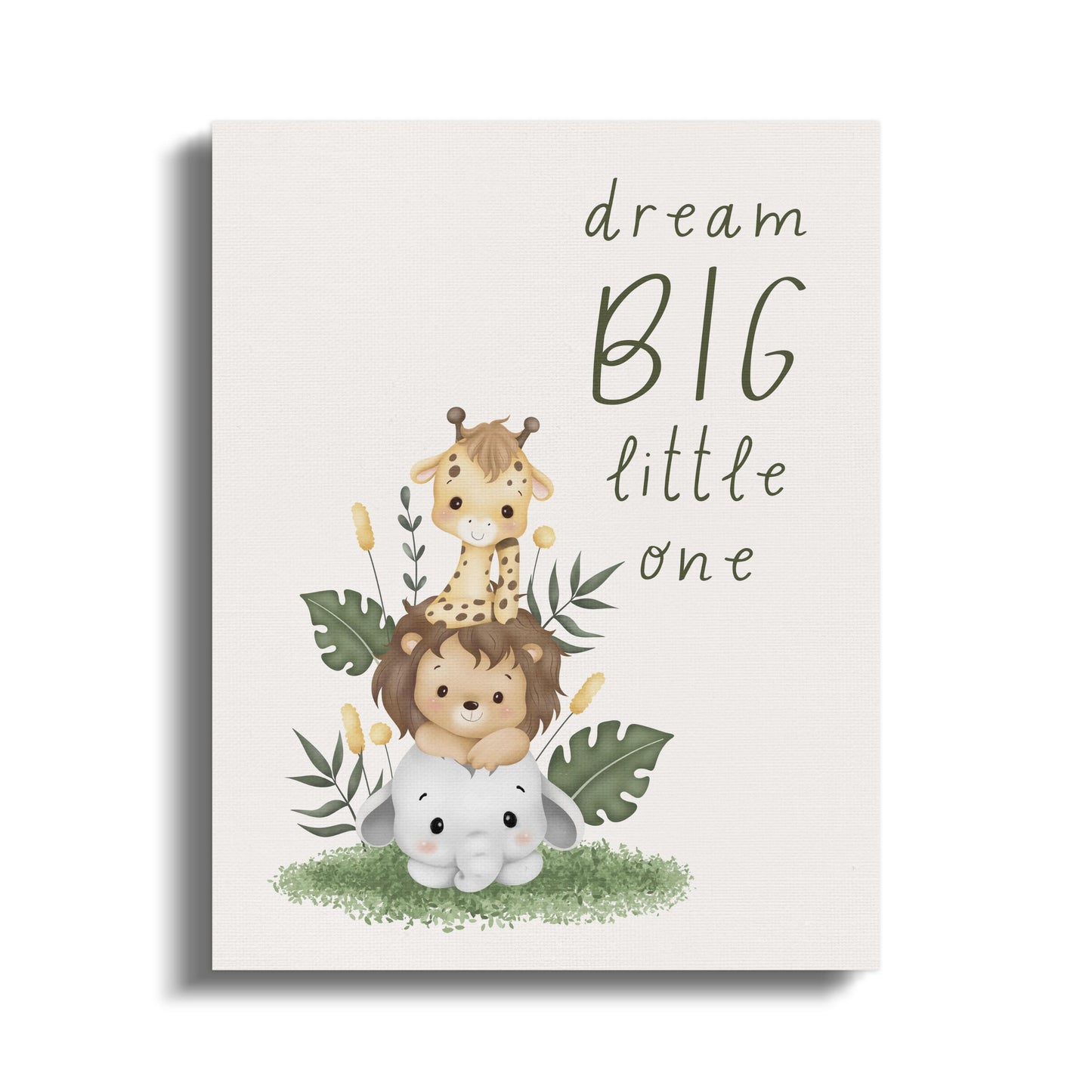 Premium Poster of Dream Big Little One Nursery Wall Art Canvas Wraps