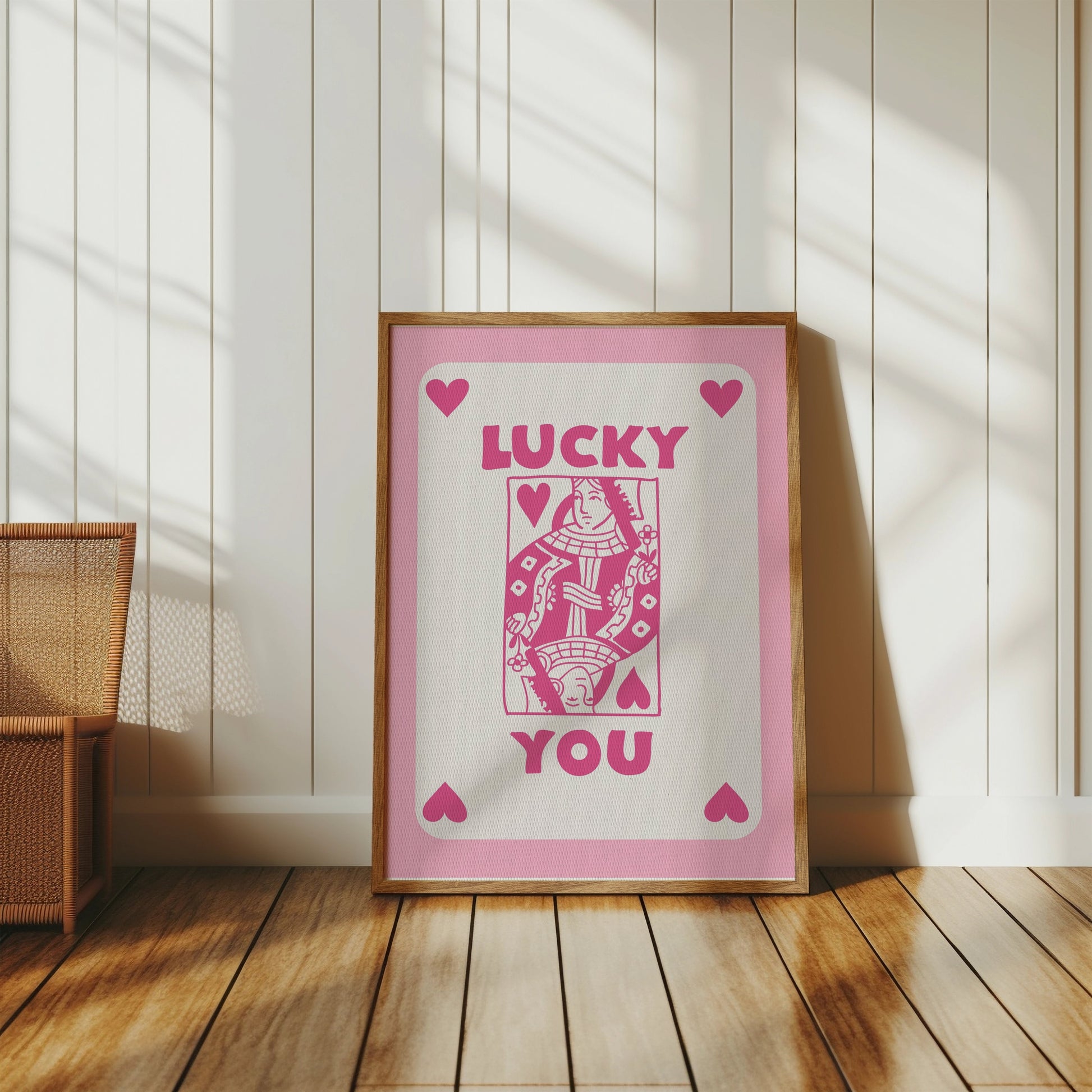 Premium Poster of Lucky You Playing Card Design Posters
