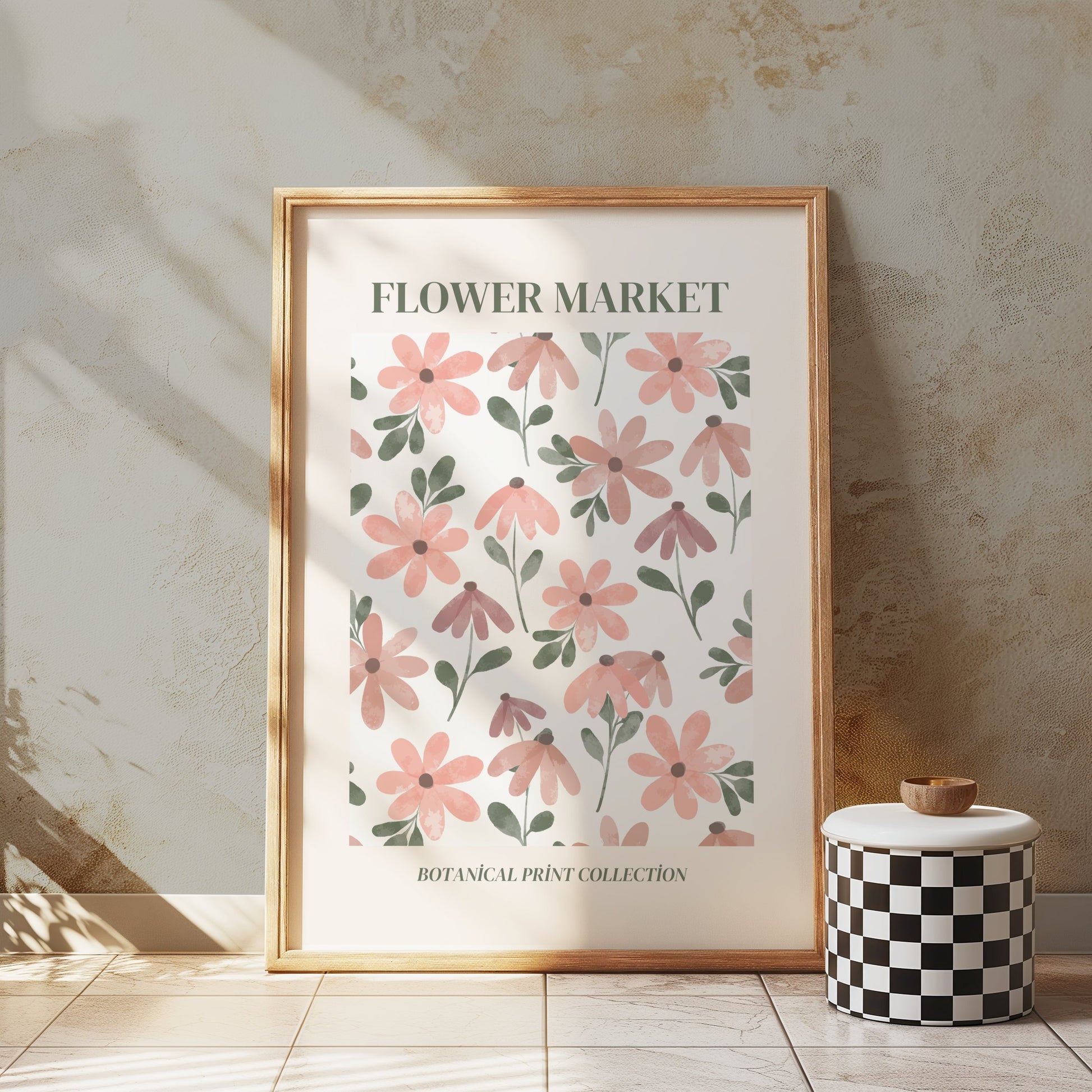 Premium Poster of Flower Market Botanical Print Collection Posters