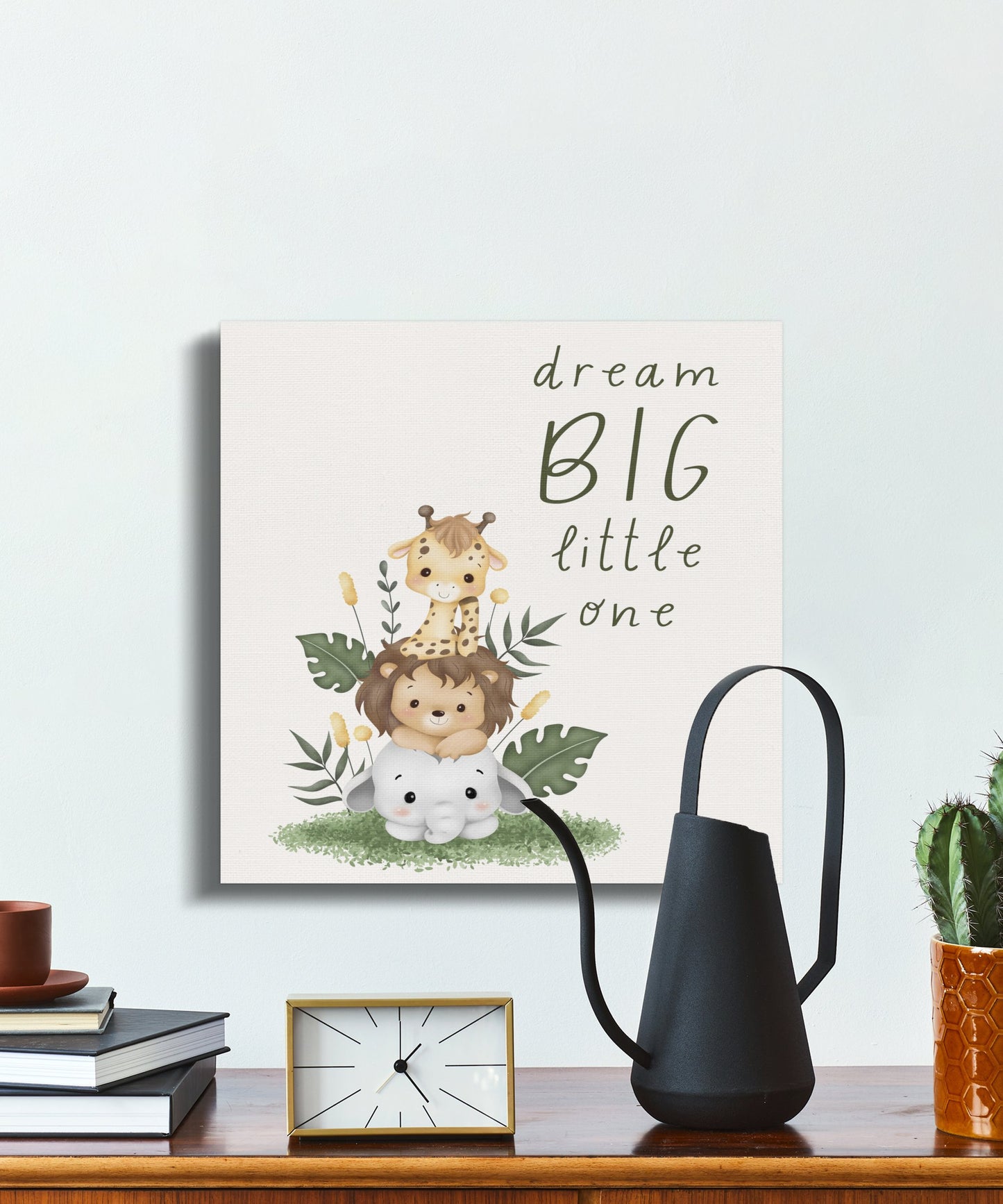 Premium Poster of Dream Big Little One Nursery Wall Art Canvas Wraps