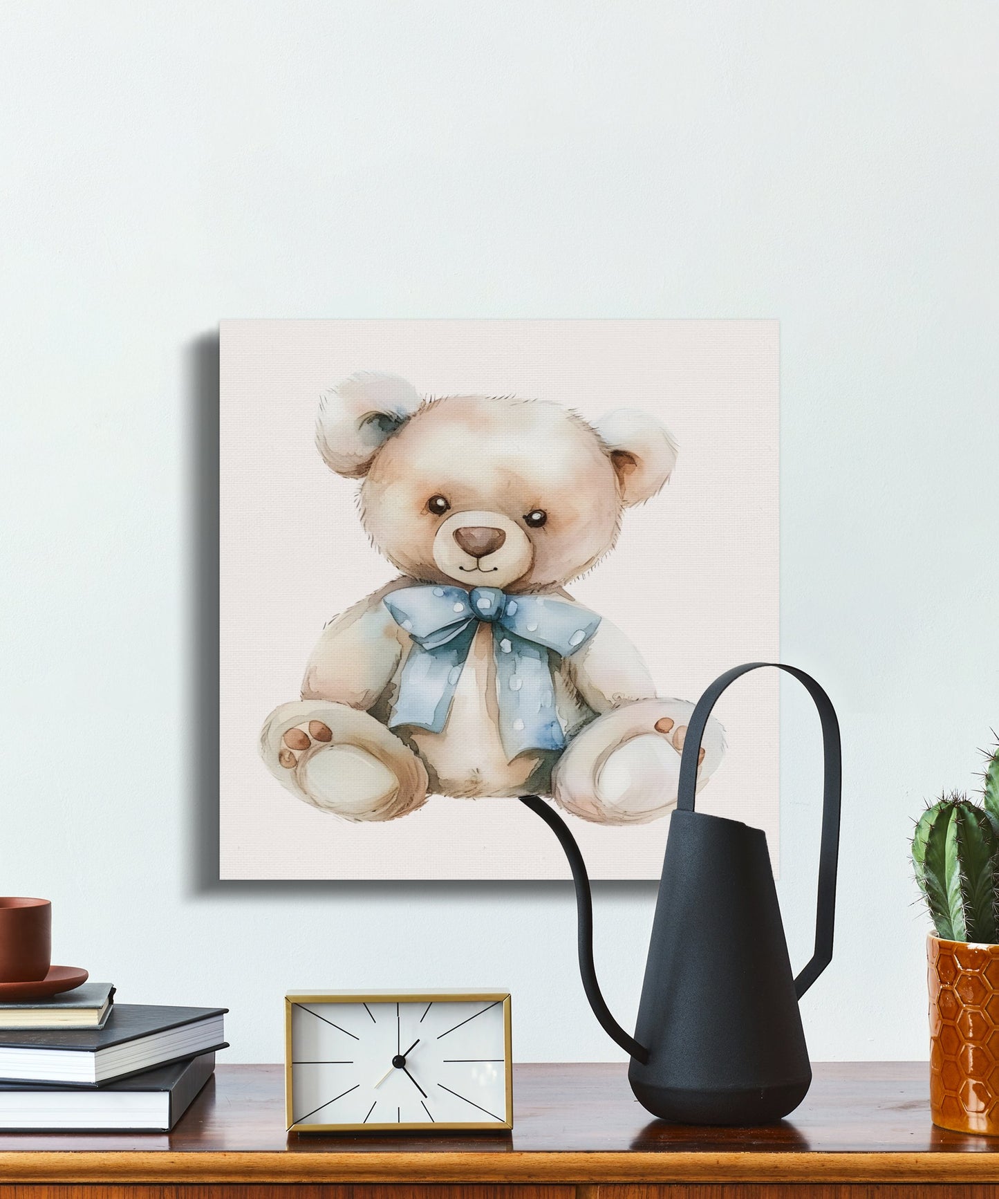 Premium Poster of Adorable Teddy Bear Nursery Wall Art Canvas Wraps