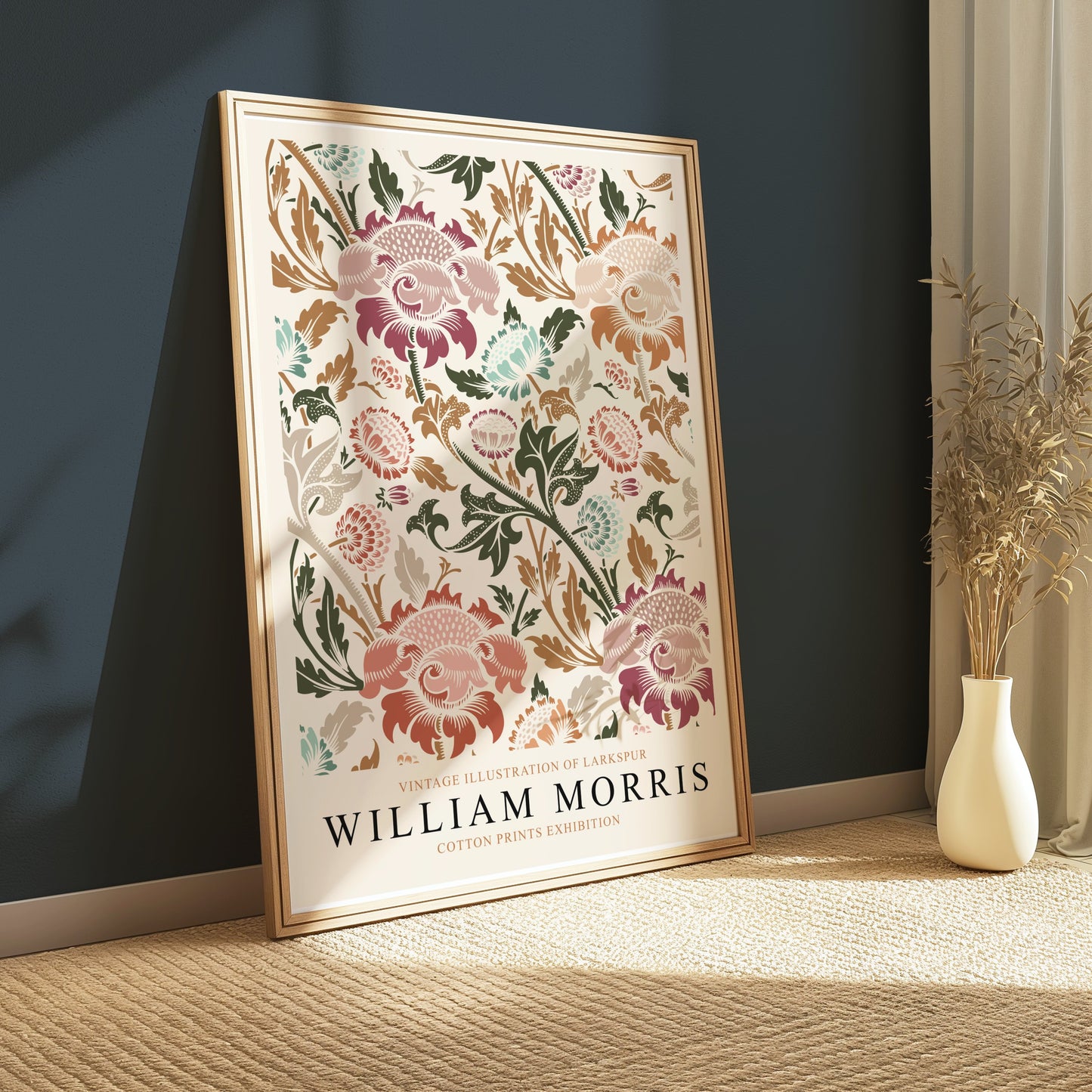 Premium Poster of William Morris Vintage Larkspur Illustration Posters