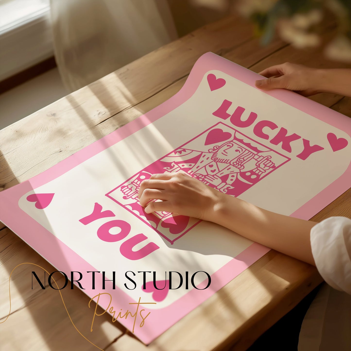 Premium Poster of Lucky You Playing Card Design Posters
