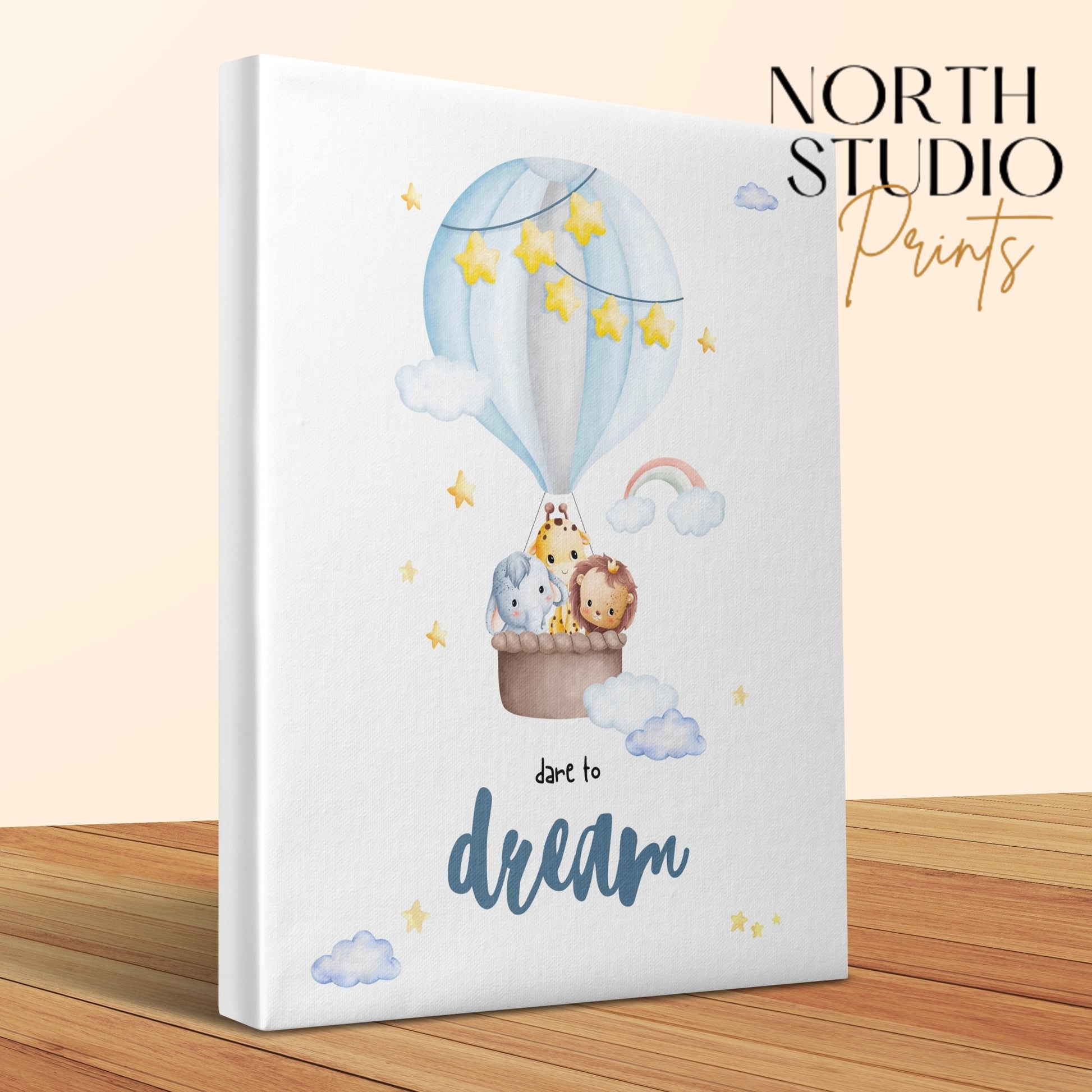 Premium Poster of Dare to Dream Nursery Wall Art Canvas Wraps