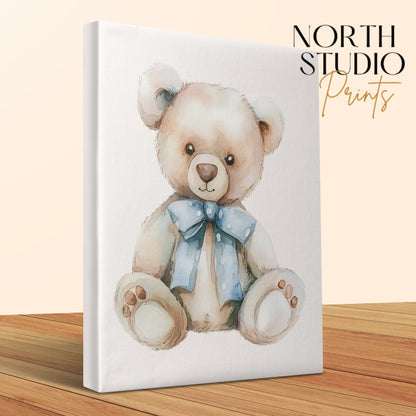 Premium Poster of Adorable Teddy Bear Nursery Wall Art Canvas Wraps