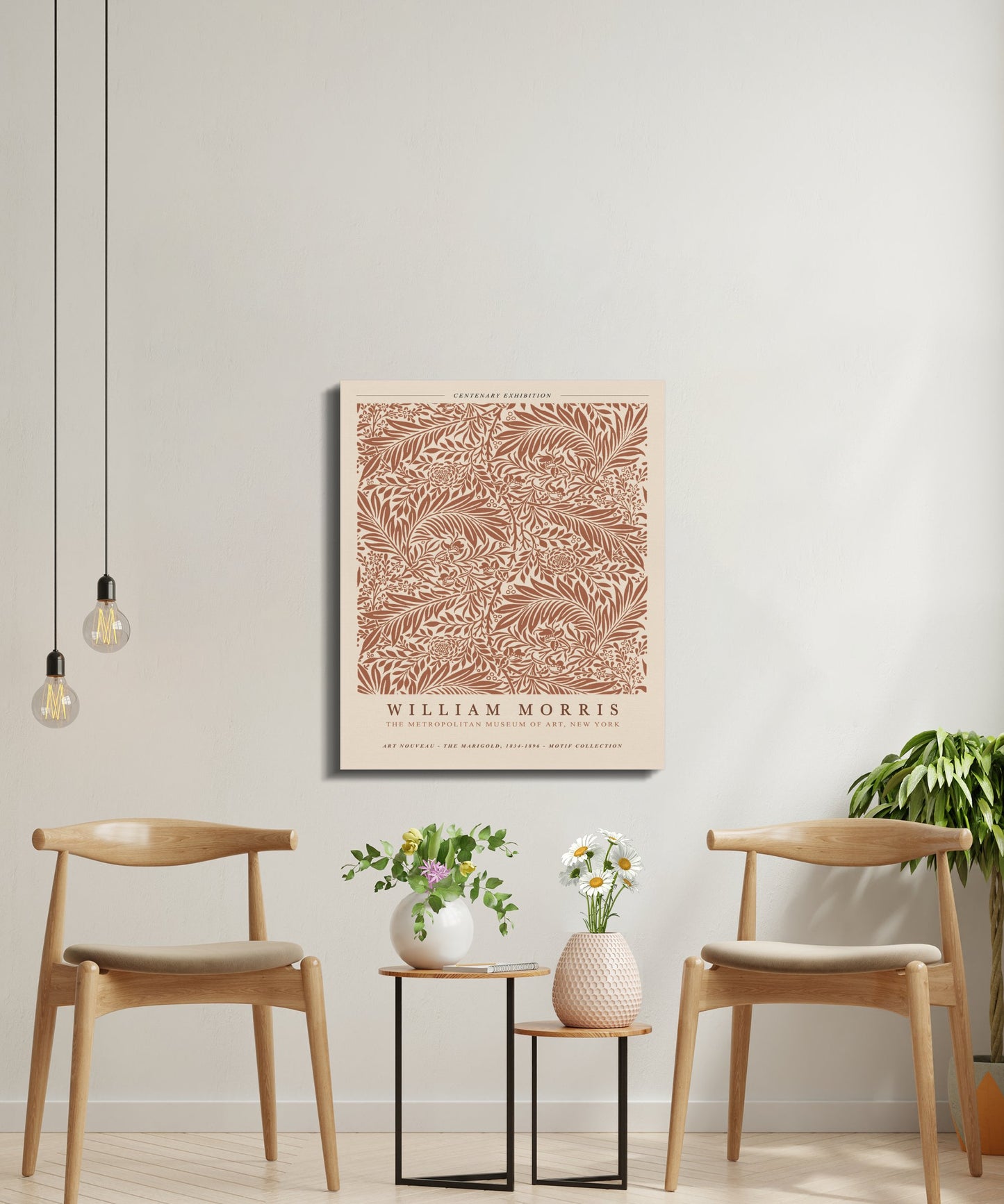 Premium Poster of Centenary Exhibition William Morris Canvas Wraps