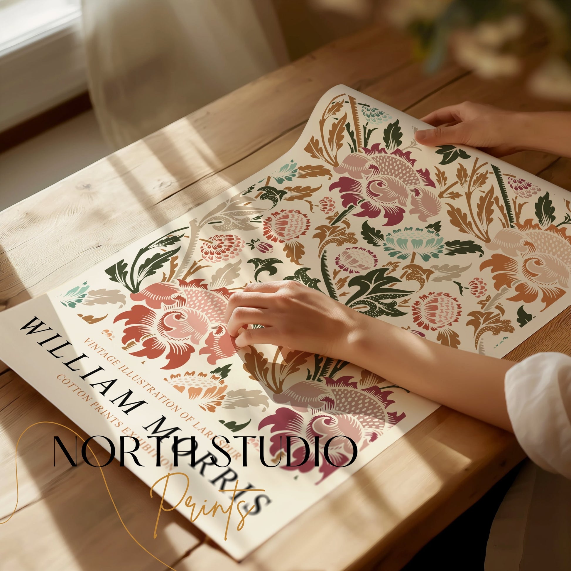 Premium Poster of William Morris Vintage Larkspur Illustration Posters