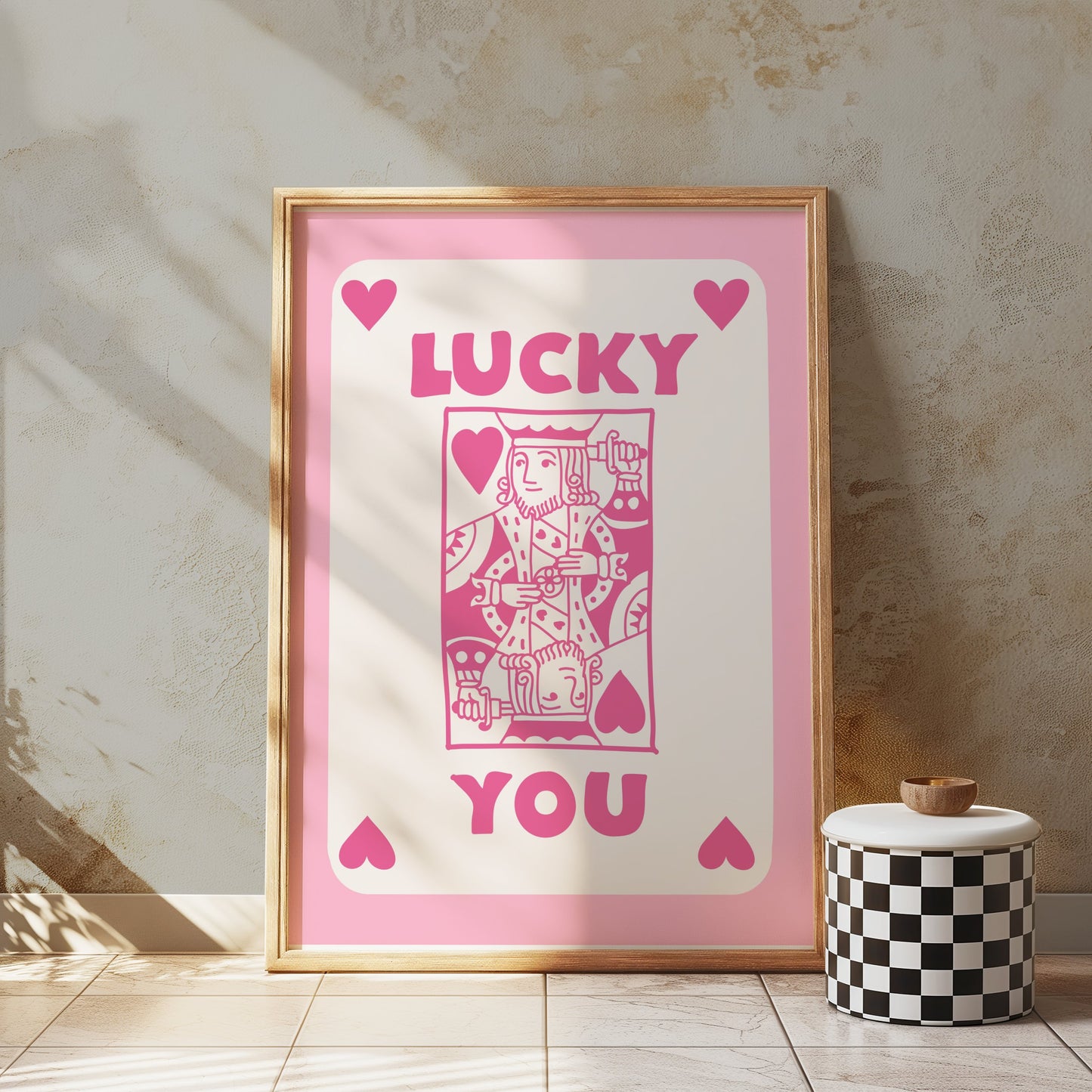 Premium Poster of Lucky You Playing Card Design Posters