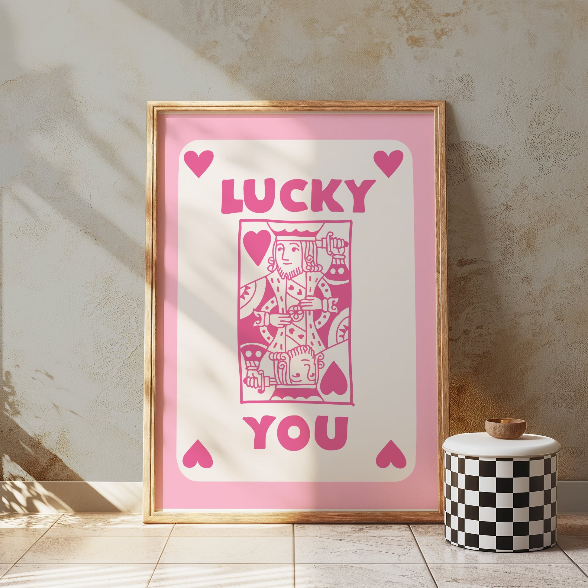 Premium Poster of Lucky You Playing Card Design Posters