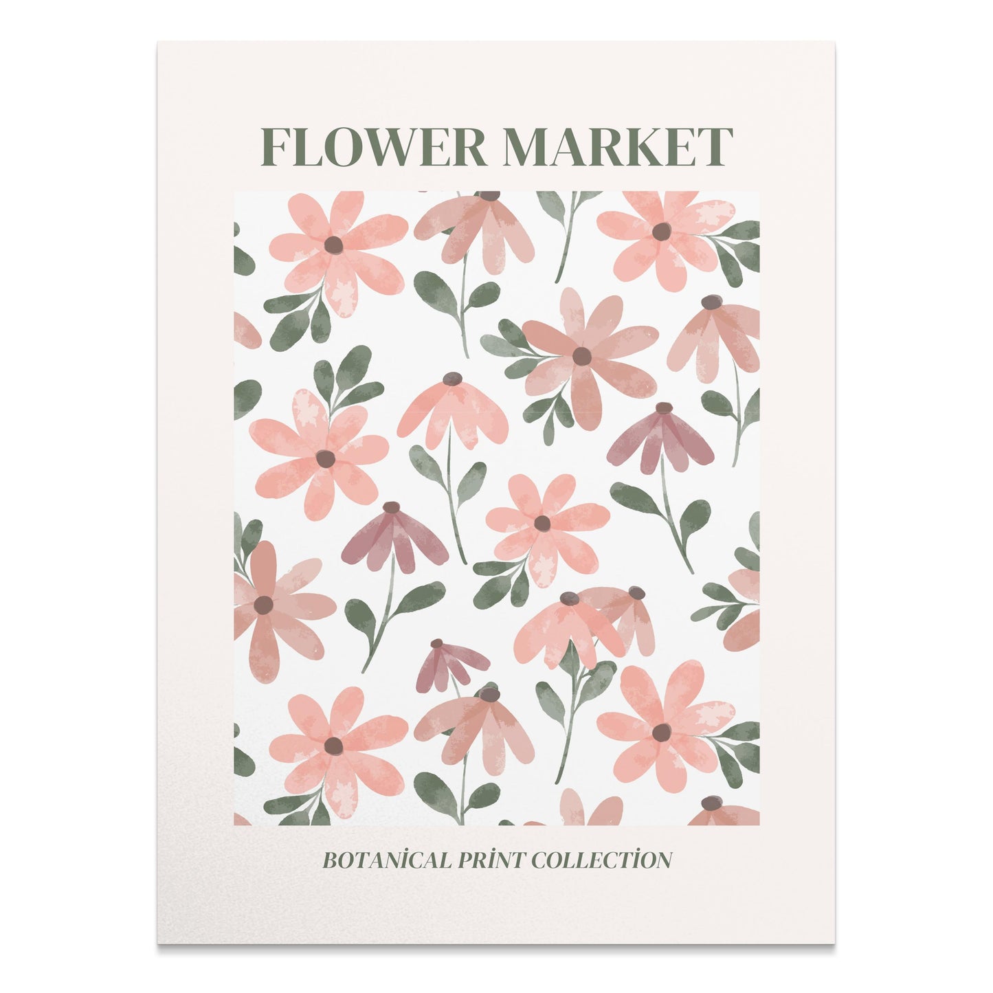 Premium Poster of Flower Market Botanical Print Collection Posters