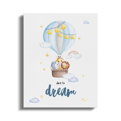 Premium Poster of Dare to Dream Nursery Wall Art Canvas Wraps