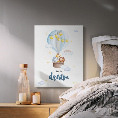 Premium Poster of Dare to Dream Nursery Wall Art Canvas Wraps
