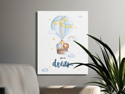 Premium Poster of Dare to Dream Nursery Wall Art Canvas Wraps