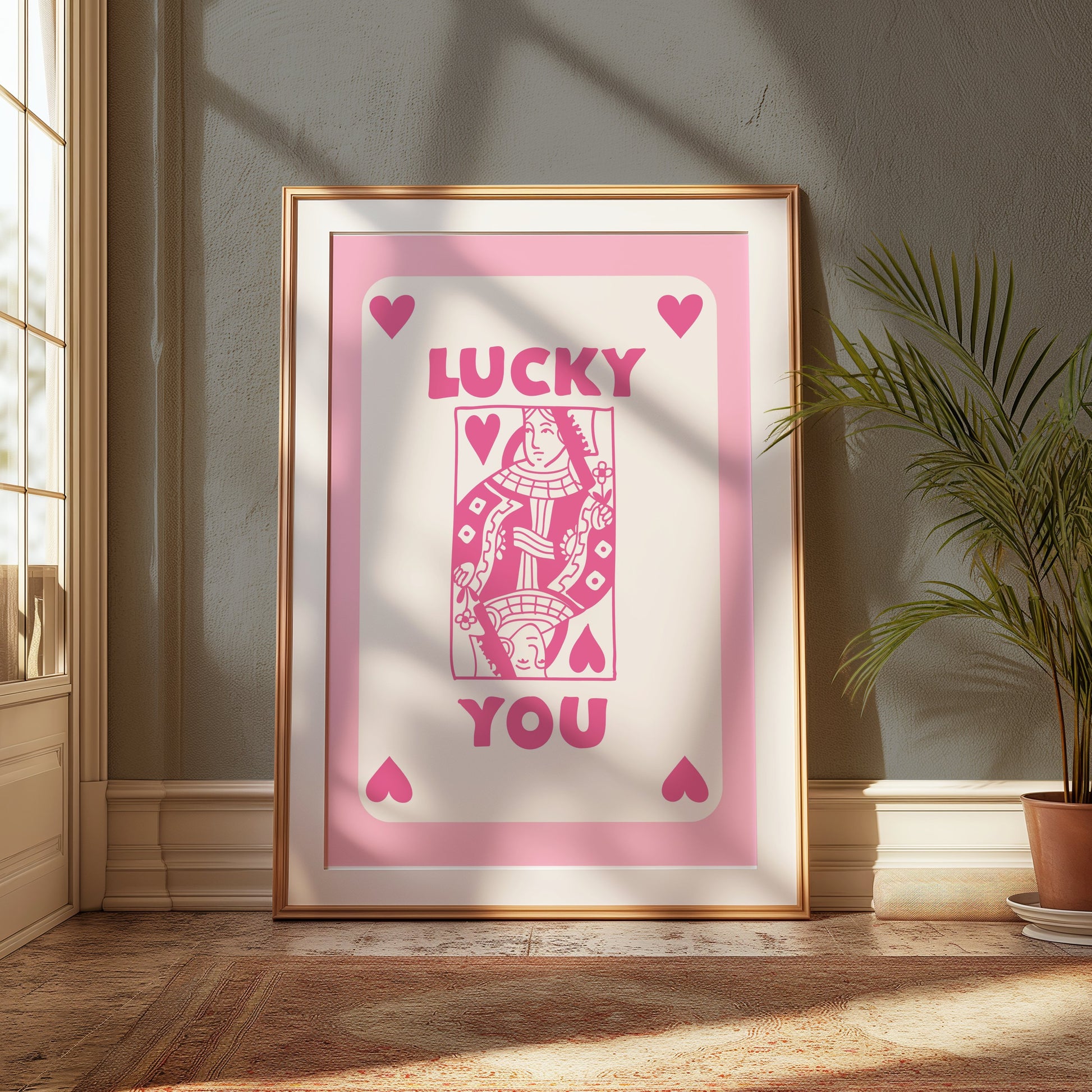 Premium Poster of Lucky You Playing Card Design Posters
