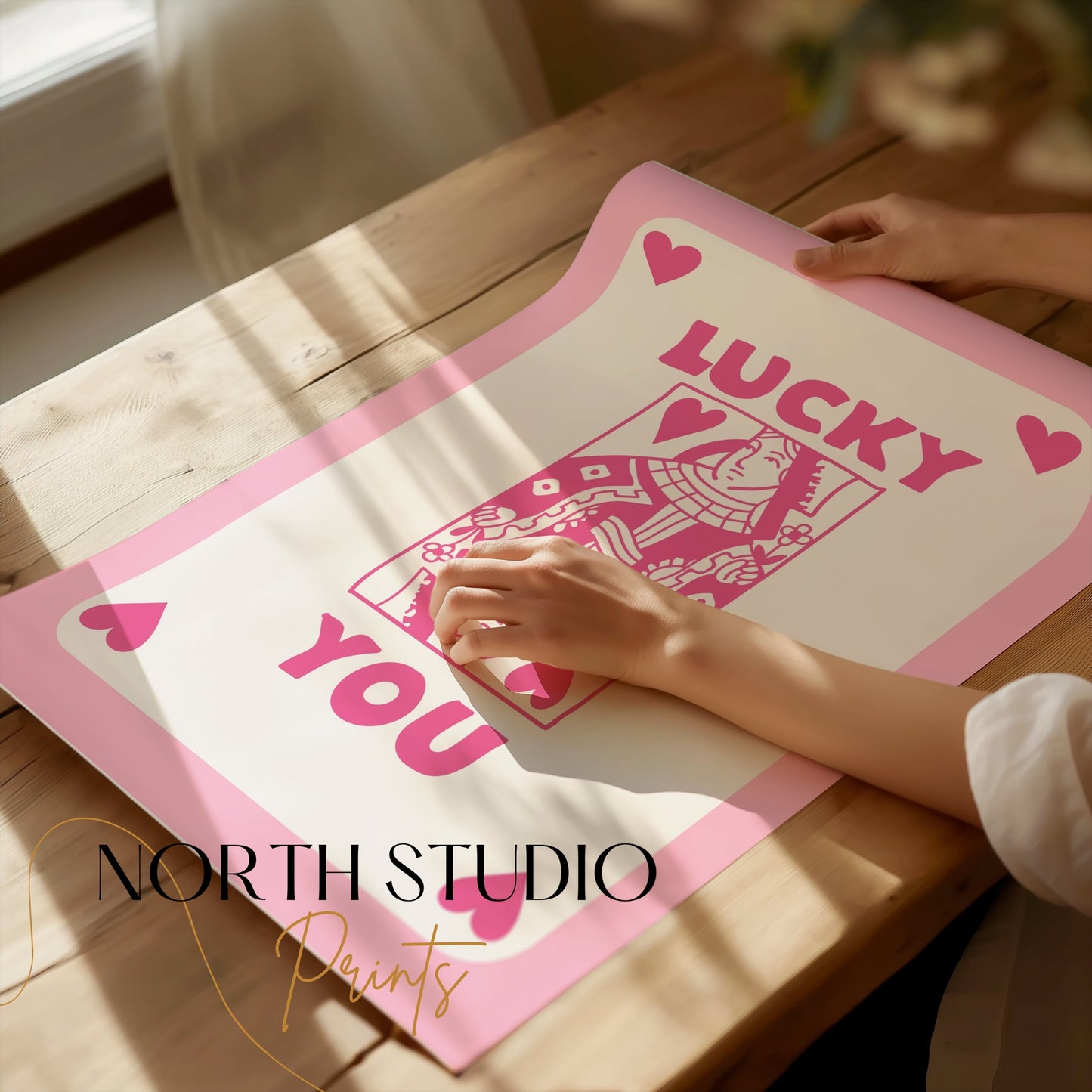 Premium Poster of Lucky You Playing Card Design Posters