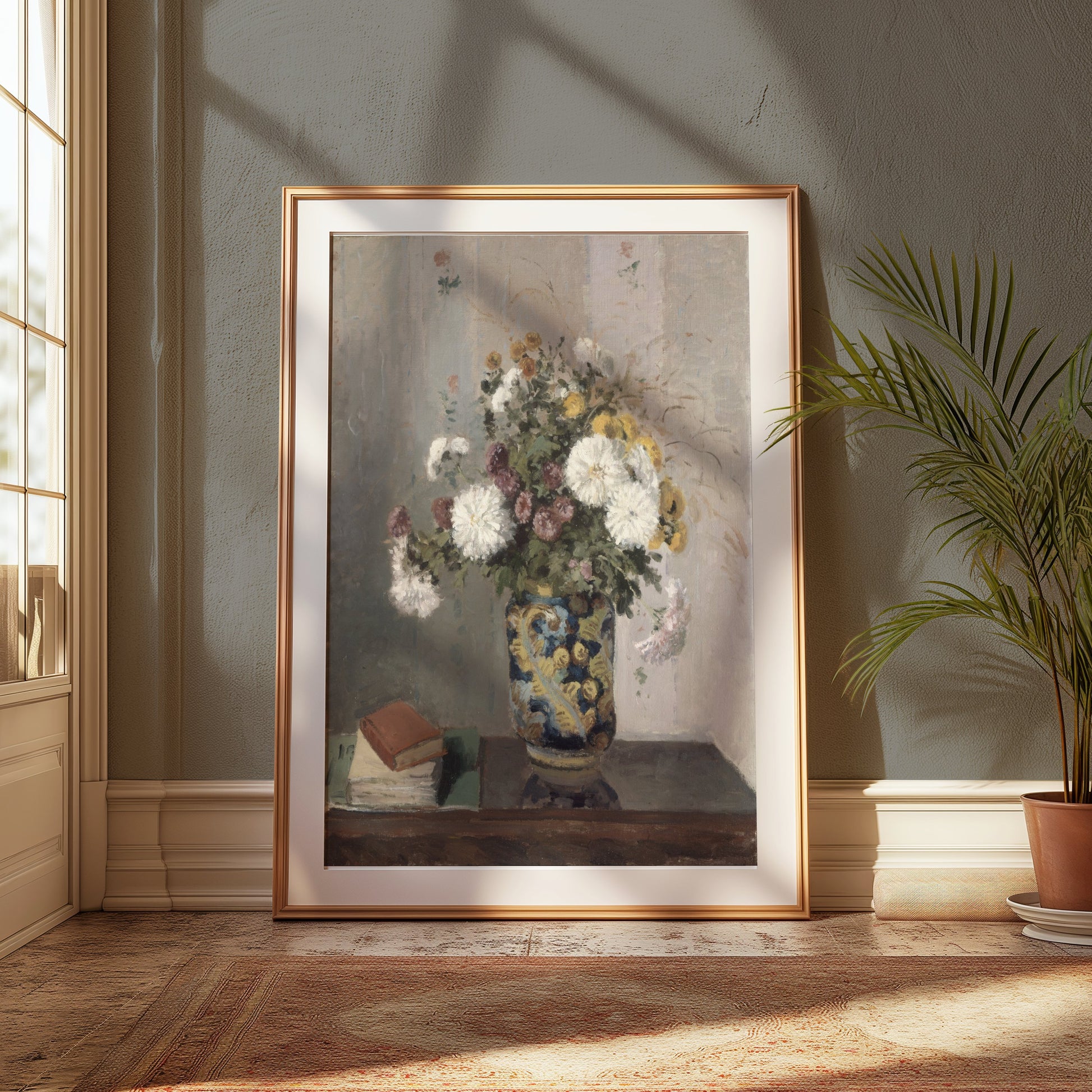 Premium Poster of Beautiful Floral Arrangement in Vase Art Print Posters