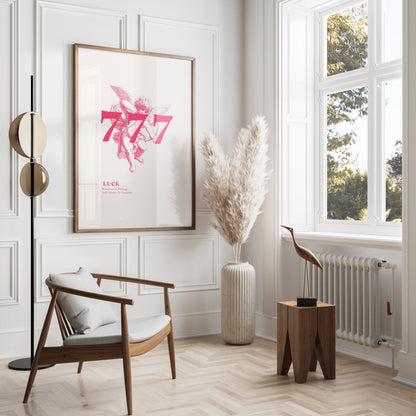 Premium Poster of 777 Angel Poster for Luck Wonderful Things Motivational Posters