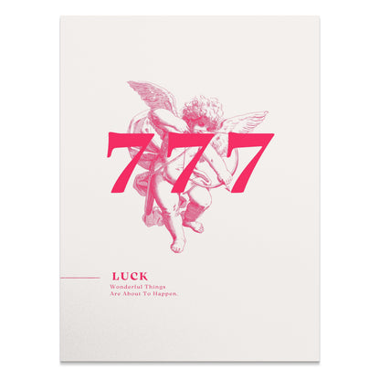 Premium Poster of 777 Angel Poster for Luck Wonderful Things Motivational Posters