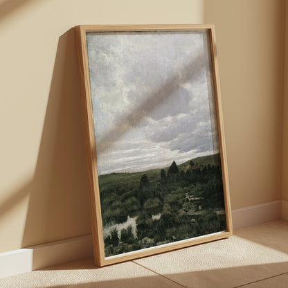 Premium Poster of Tranquil Countryside Landscape Art Print Posters