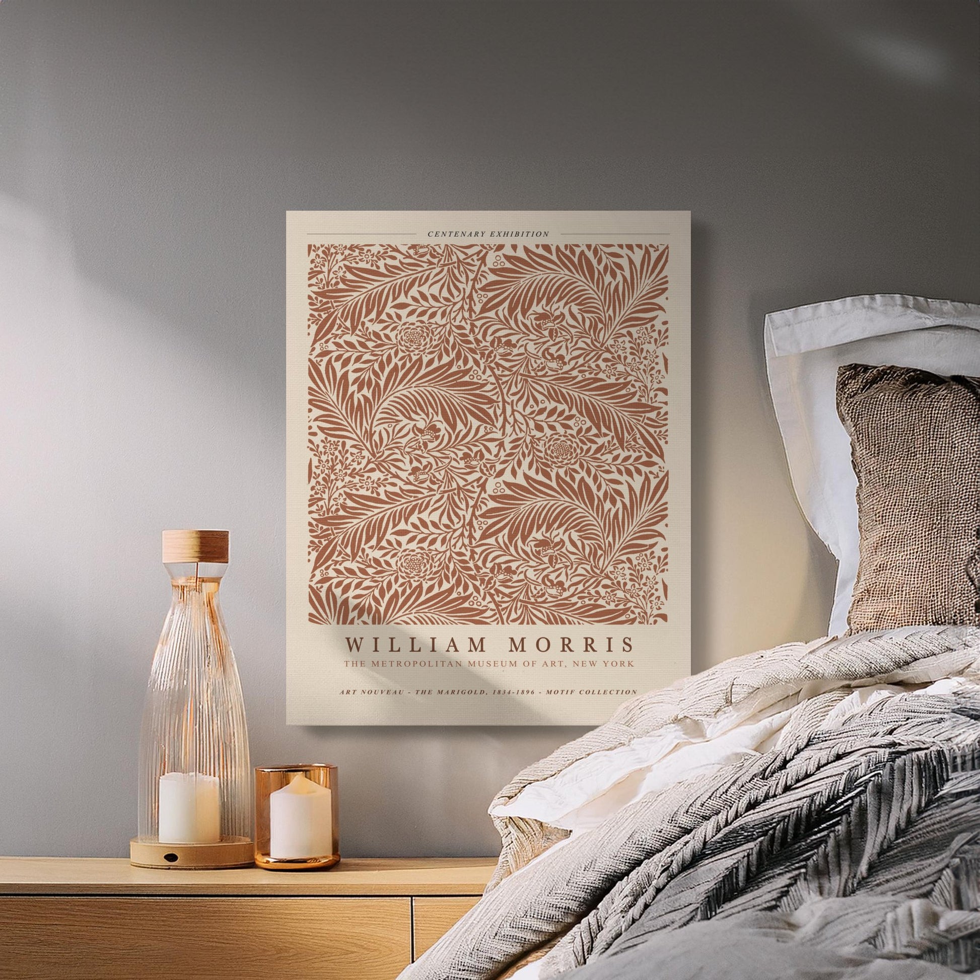 Premium Poster of Centenary Exhibition William Morris Canvas Wraps