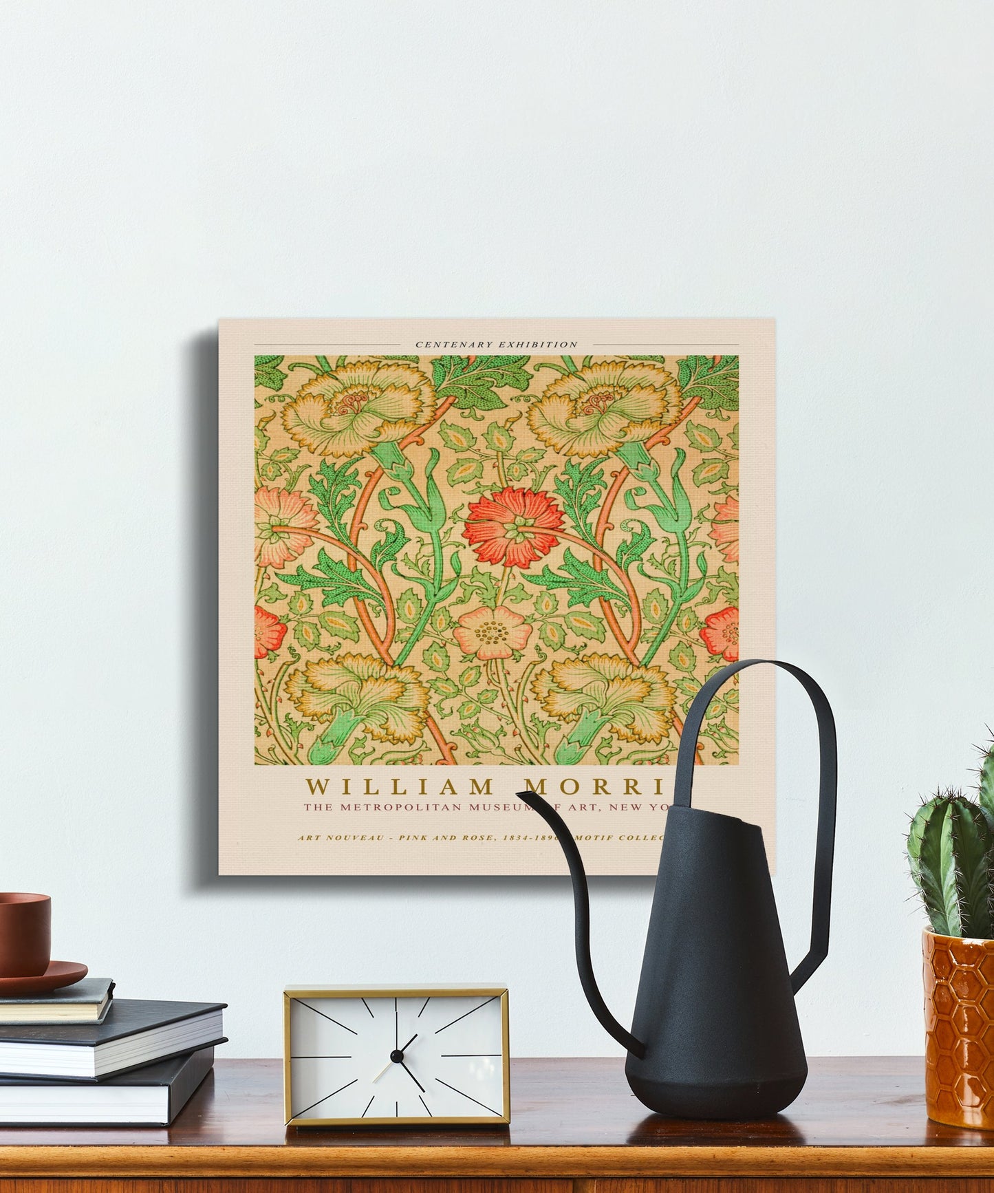 Premium Poster of William Morris Centenary Exhibition Canvas Wraps