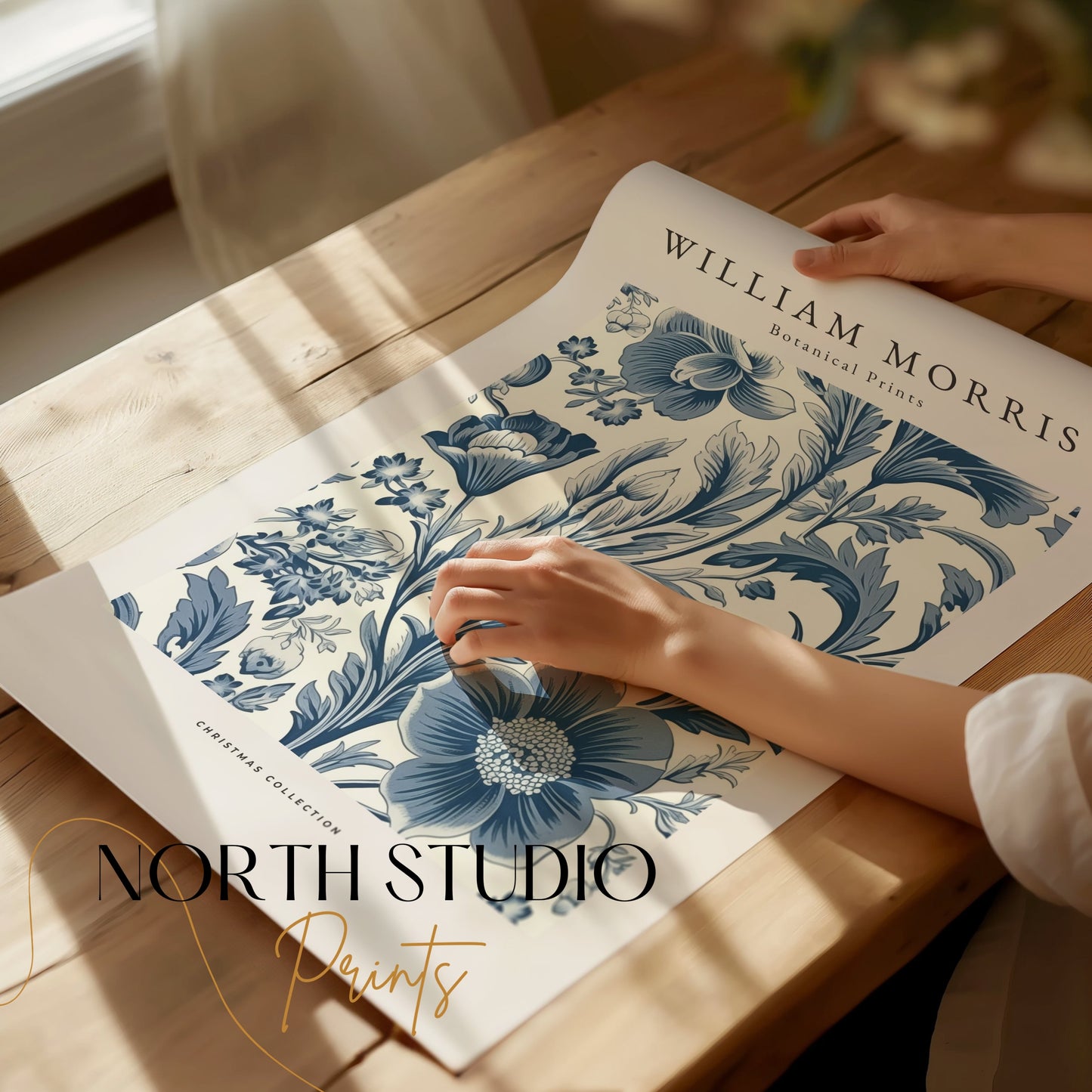 Premium Poster of William Morris Botanical Prints Christmas Collection Posters