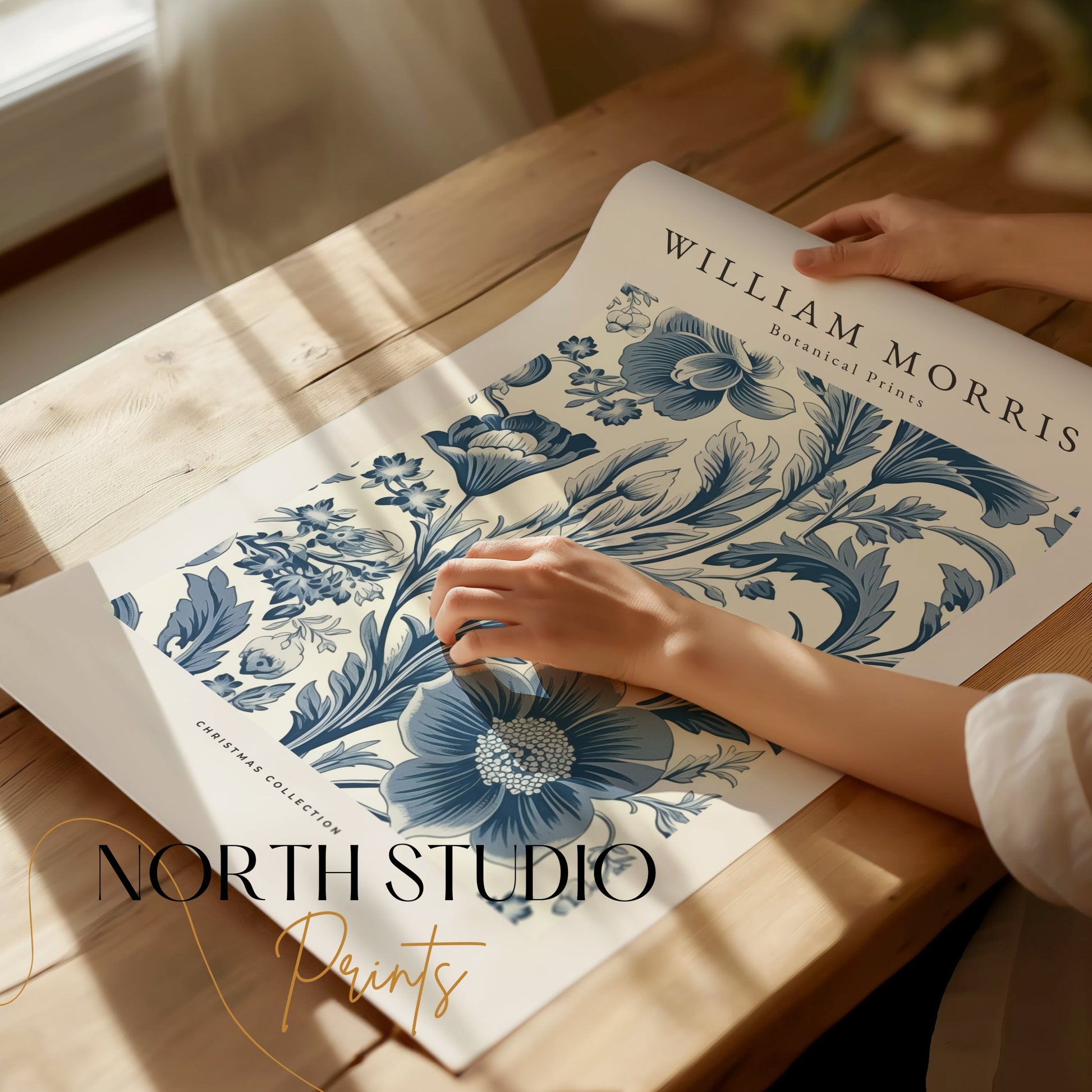 Premium Poster of William Morris Botanical Prints Christmas Collection Posters