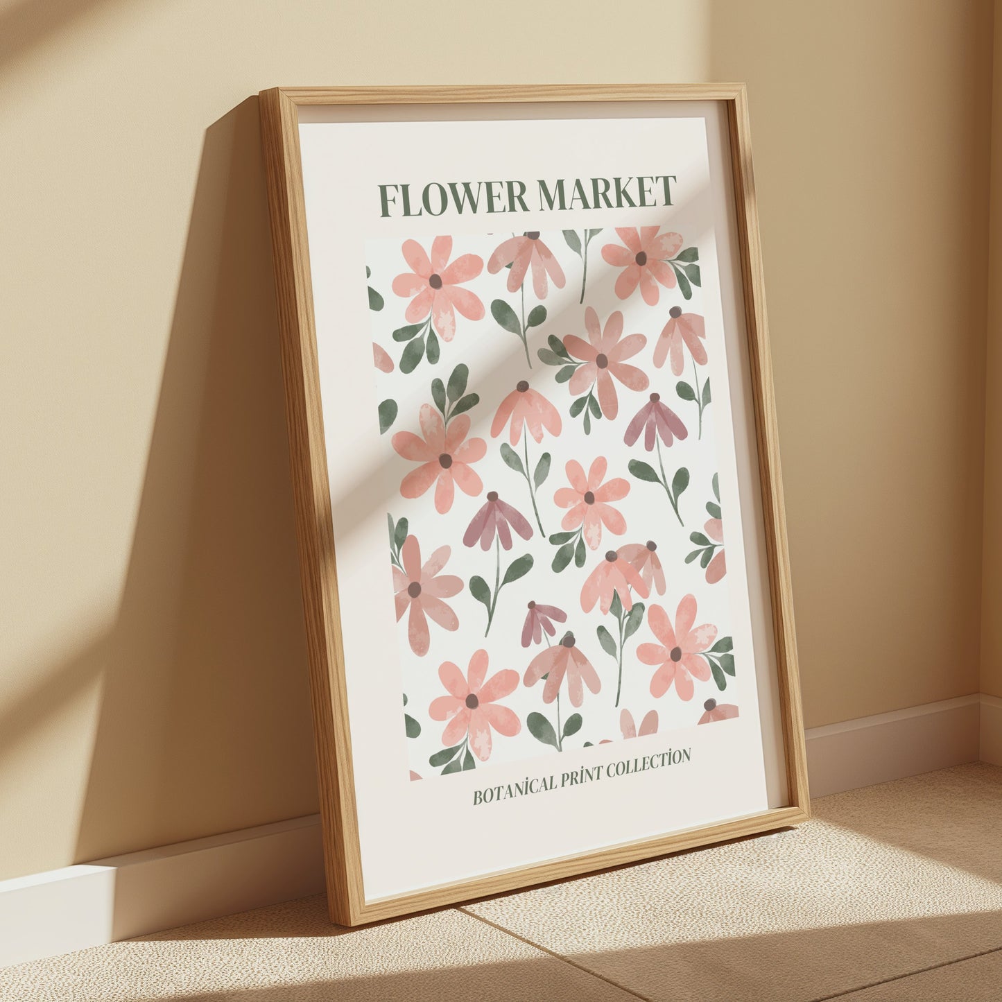 Premium Poster of Flower Market Botanical Print Collection Posters