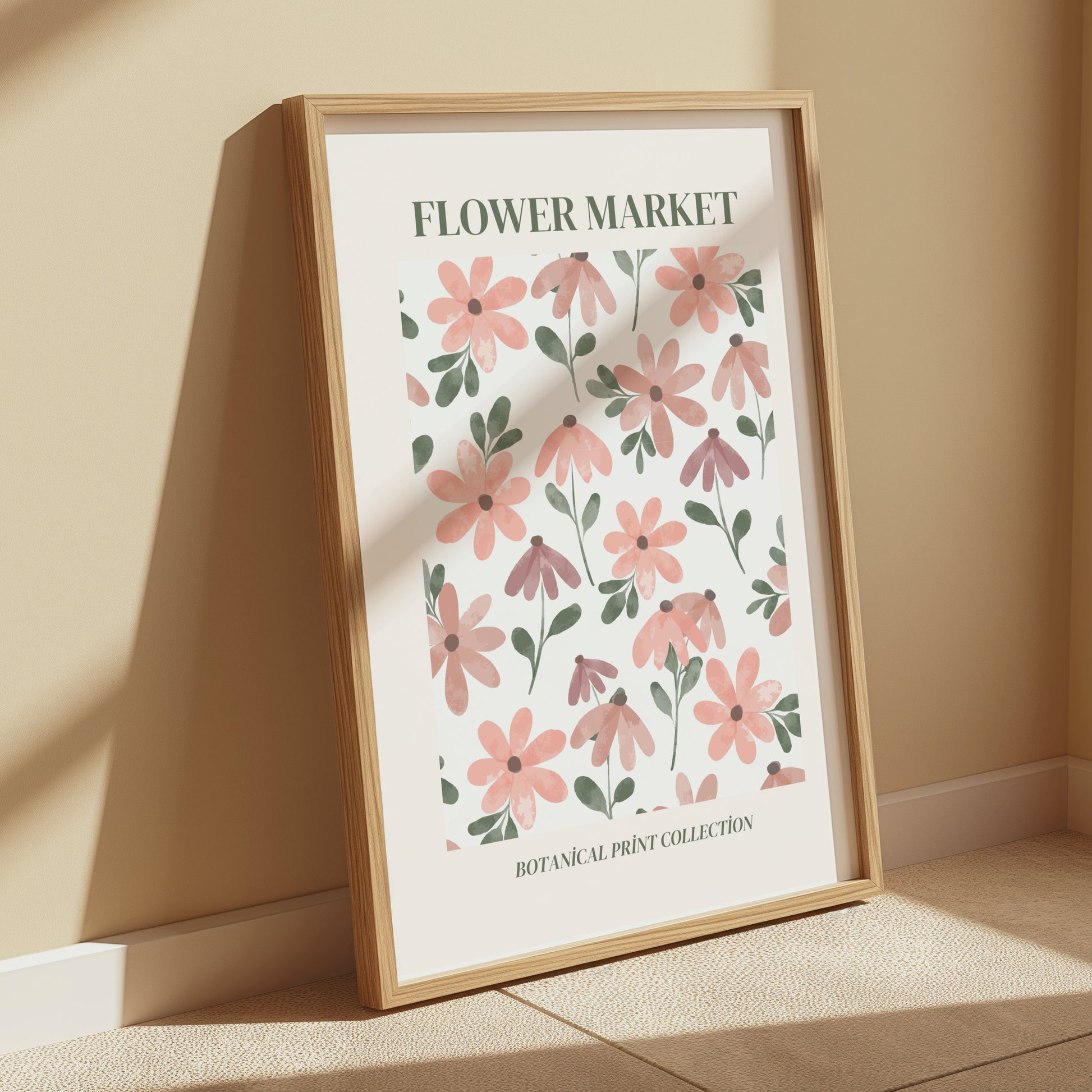 Premium Poster of Flower Market Botanical Print Collection Posters
