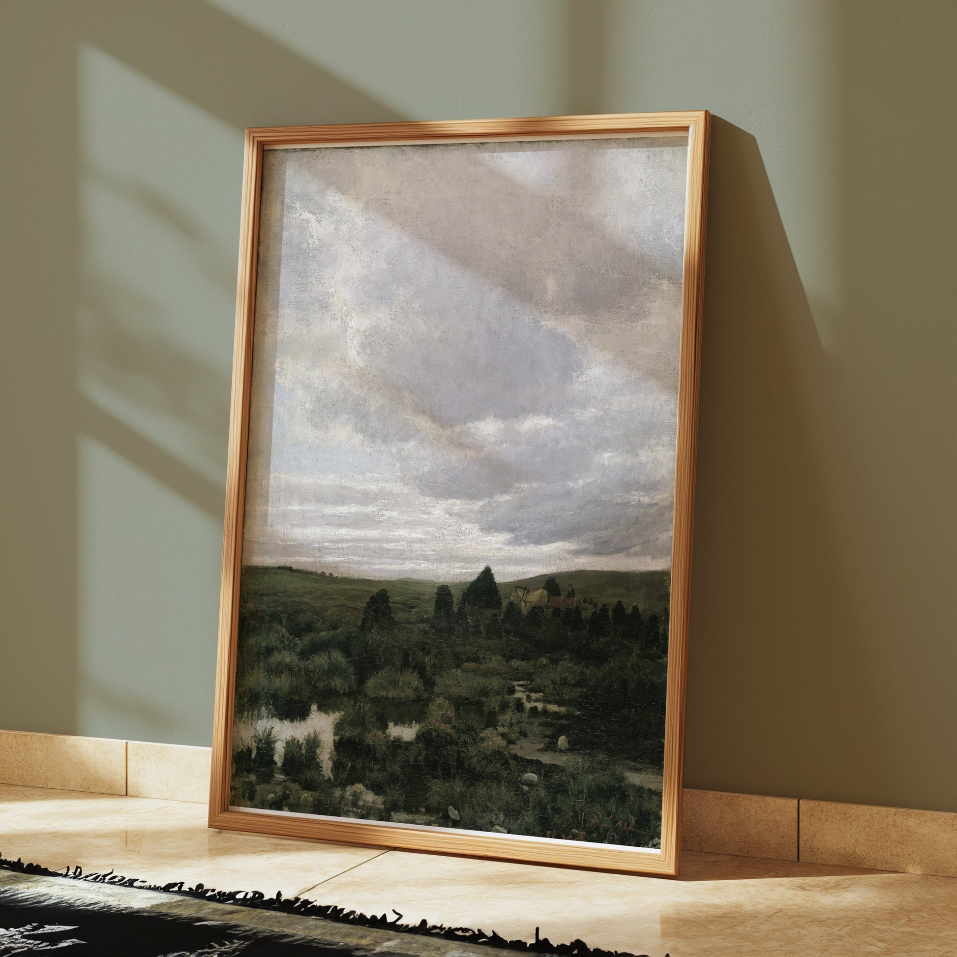Premium Poster of Tranquil Countryside Landscape Art Print Posters