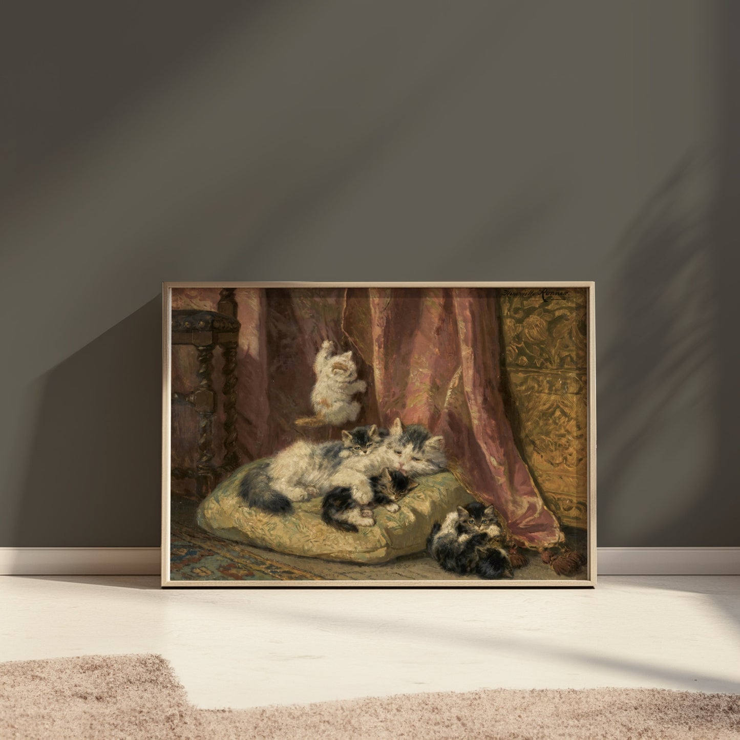 Premium Poster of A Group of Lovely Cats Resting and Playing Posters