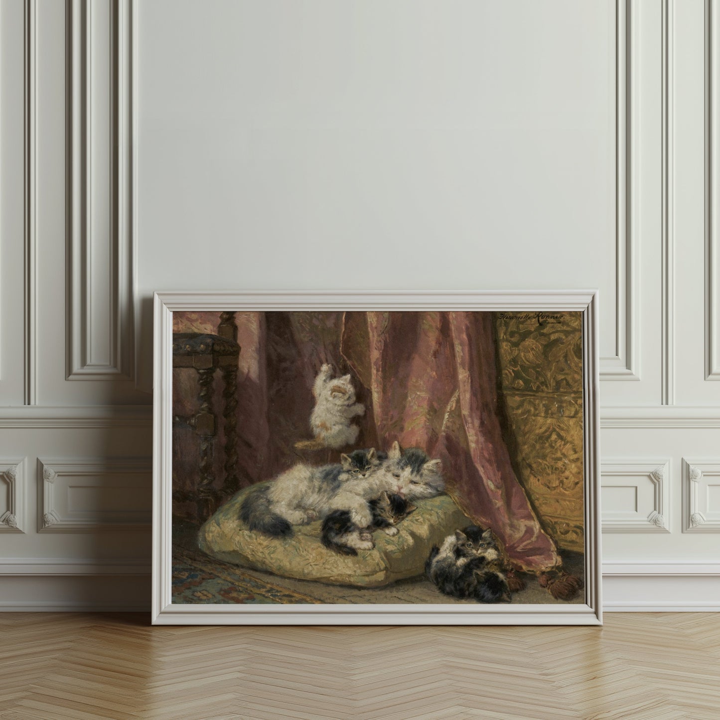 Premium Poster of A Group of Lovely Cats Resting and Playing Posters