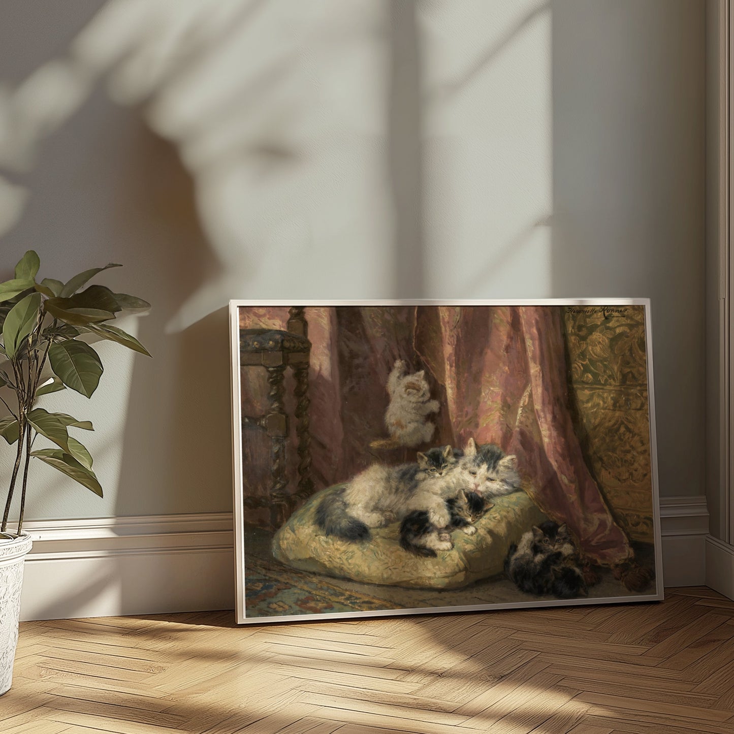 Premium Poster of A Group of Lovely Cats Resting and Playing Posters