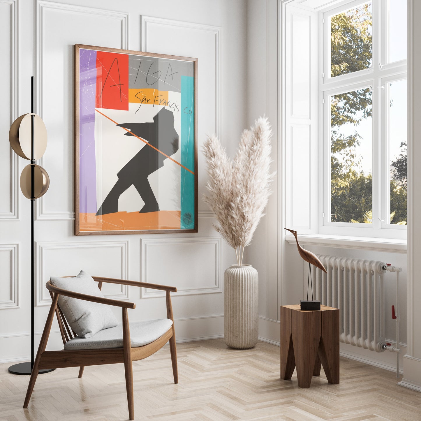 Premium Poster of Abstract AIGA San Francisco Silhouette Art Posters