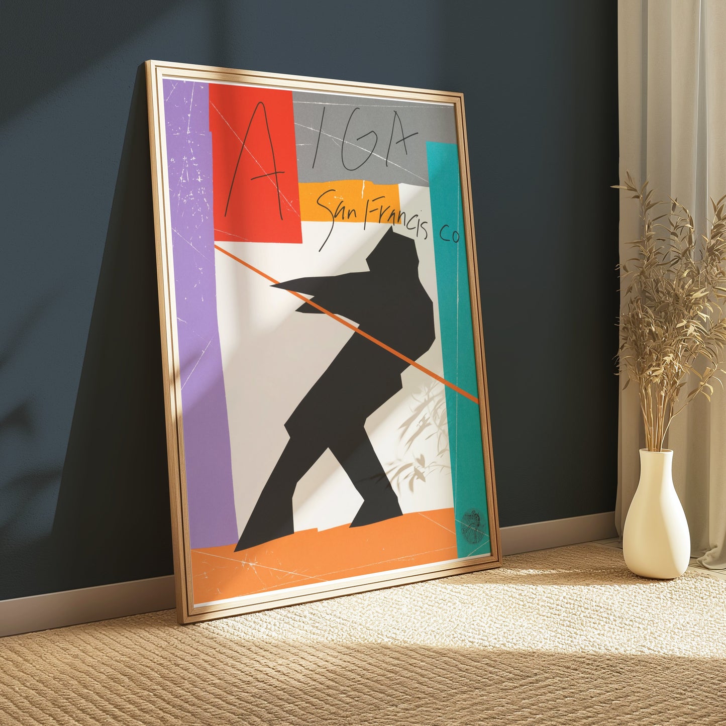 Premium Poster of Abstract AIGA San Francisco Silhouette Art Posters