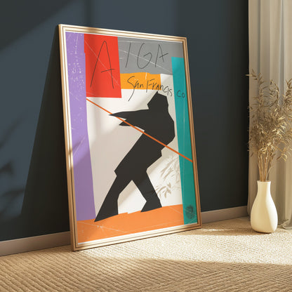 Premium Poster of Abstract AIGA San Francisco Silhouette Art Posters