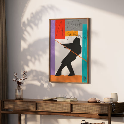 Premium Poster of Abstract AIGA San Francisco Silhouette Art Posters