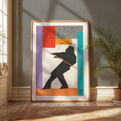 Premium Poster of Abstract AIGA San Francisco Silhouette Art Posters
