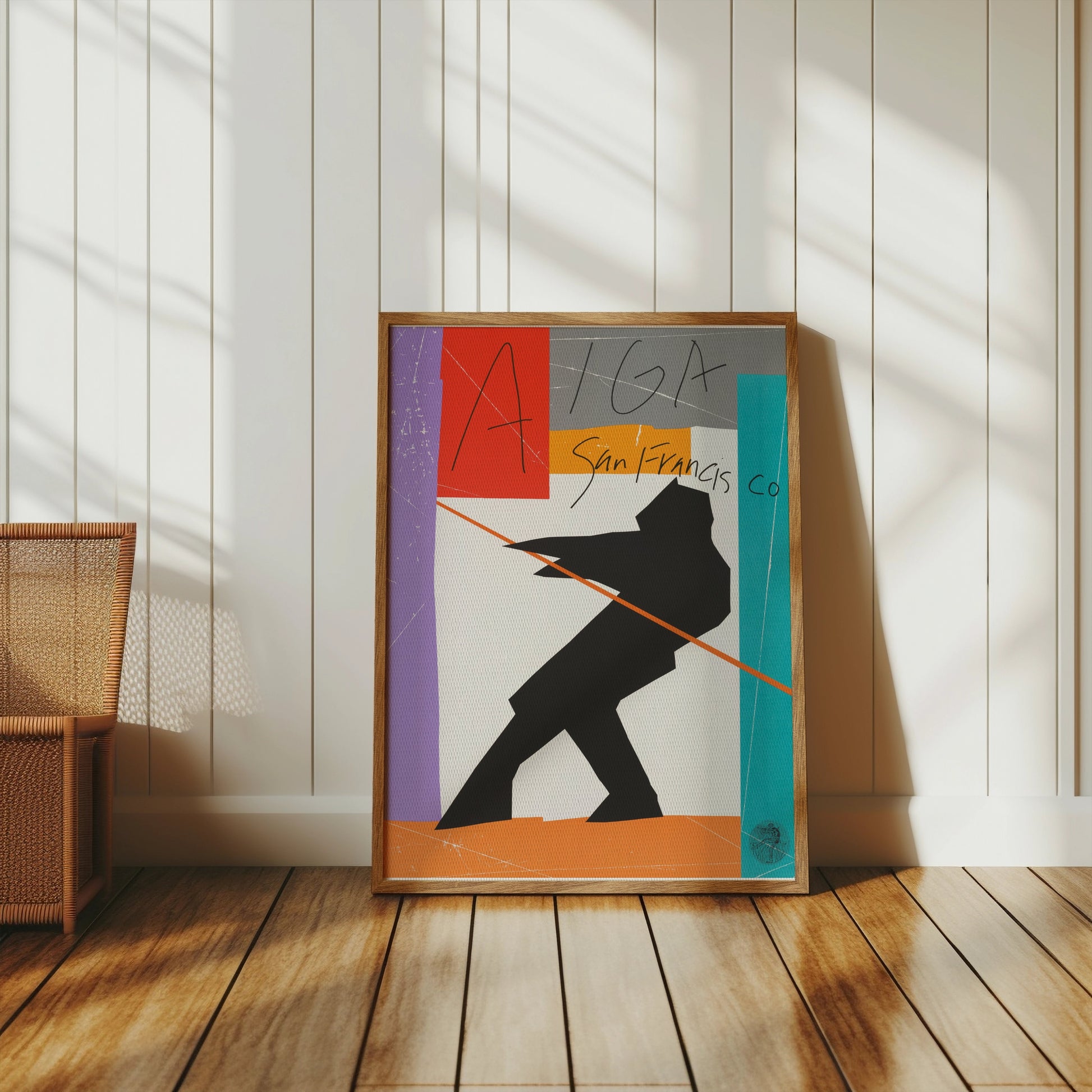 Premium Poster of Abstract AIGA San Francisco Silhouette Art Posters