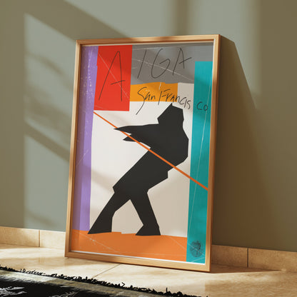 Premium Poster of Abstract AIGA San Francisco Silhouette Art Posters