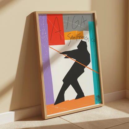 Premium Poster of Abstract AIGA San Francisco Silhouette Art Posters